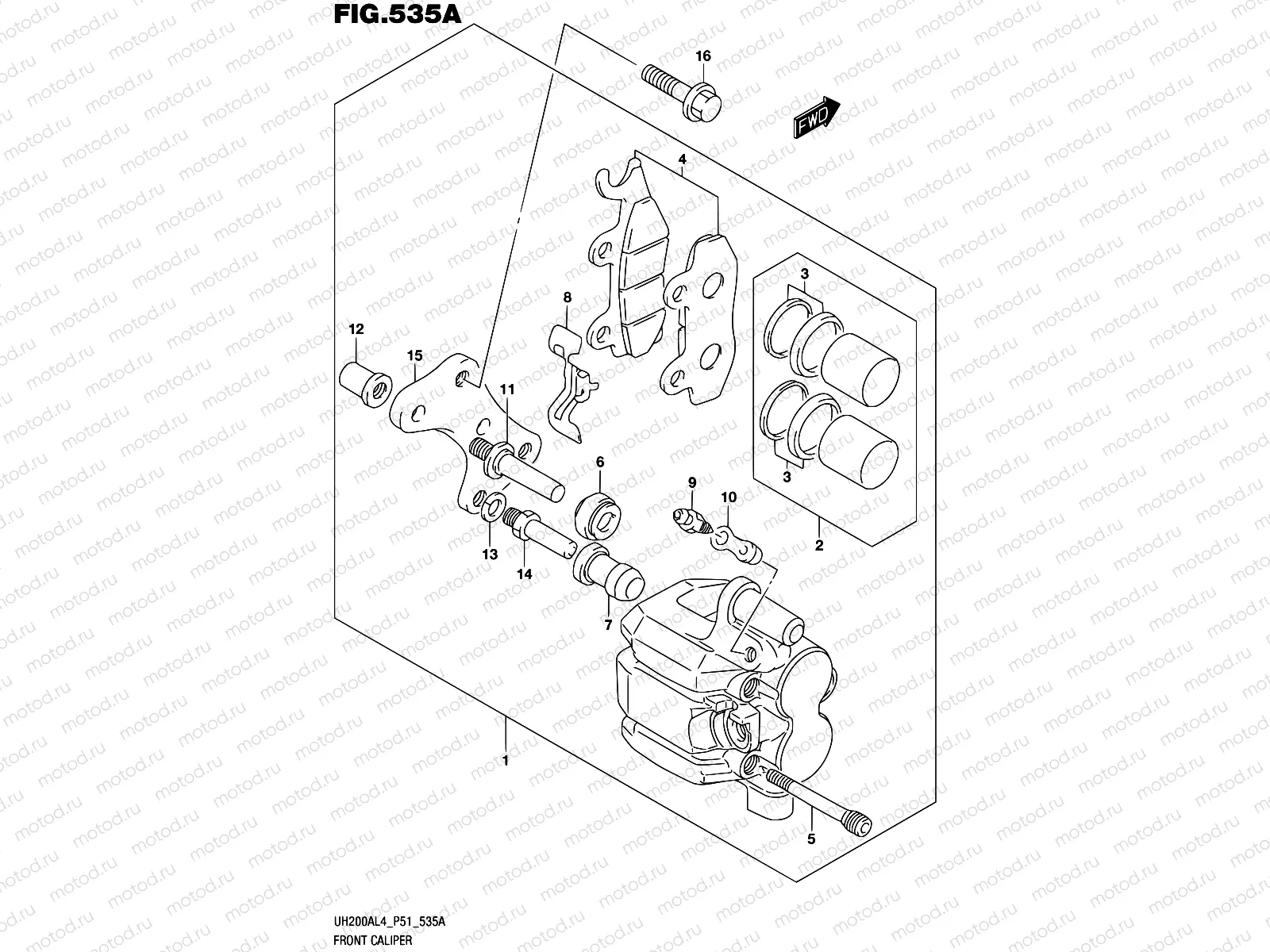 535A - FRONT CALIPER