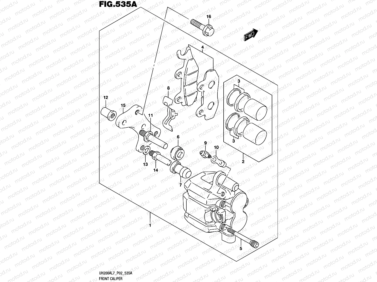 535A - FRONT CALIPER
