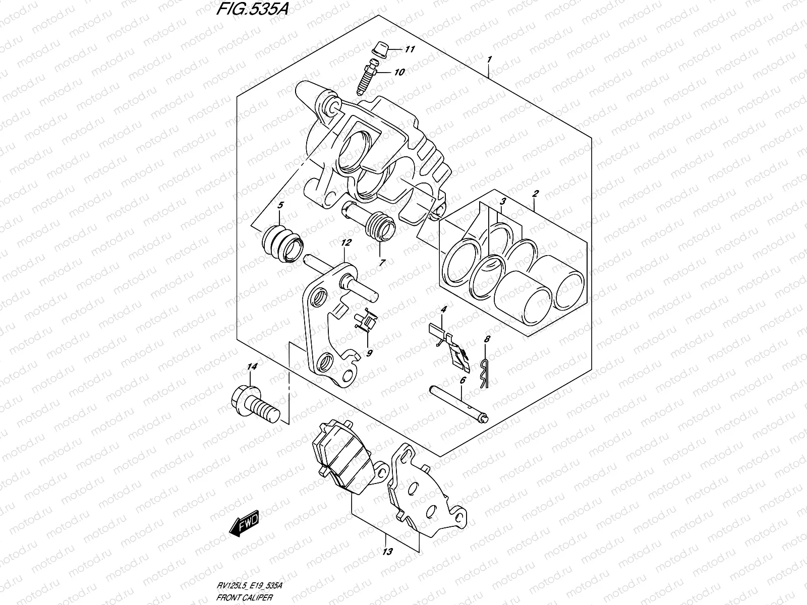535A - FRONT CALIPER