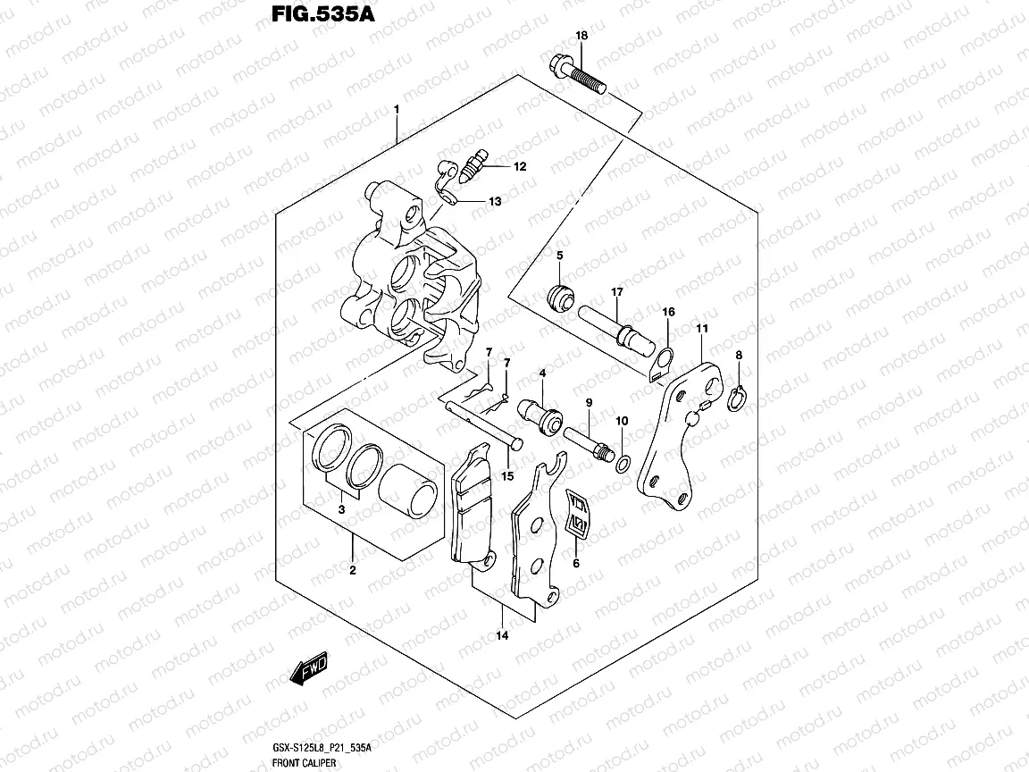 535A - FRONT CALIPER