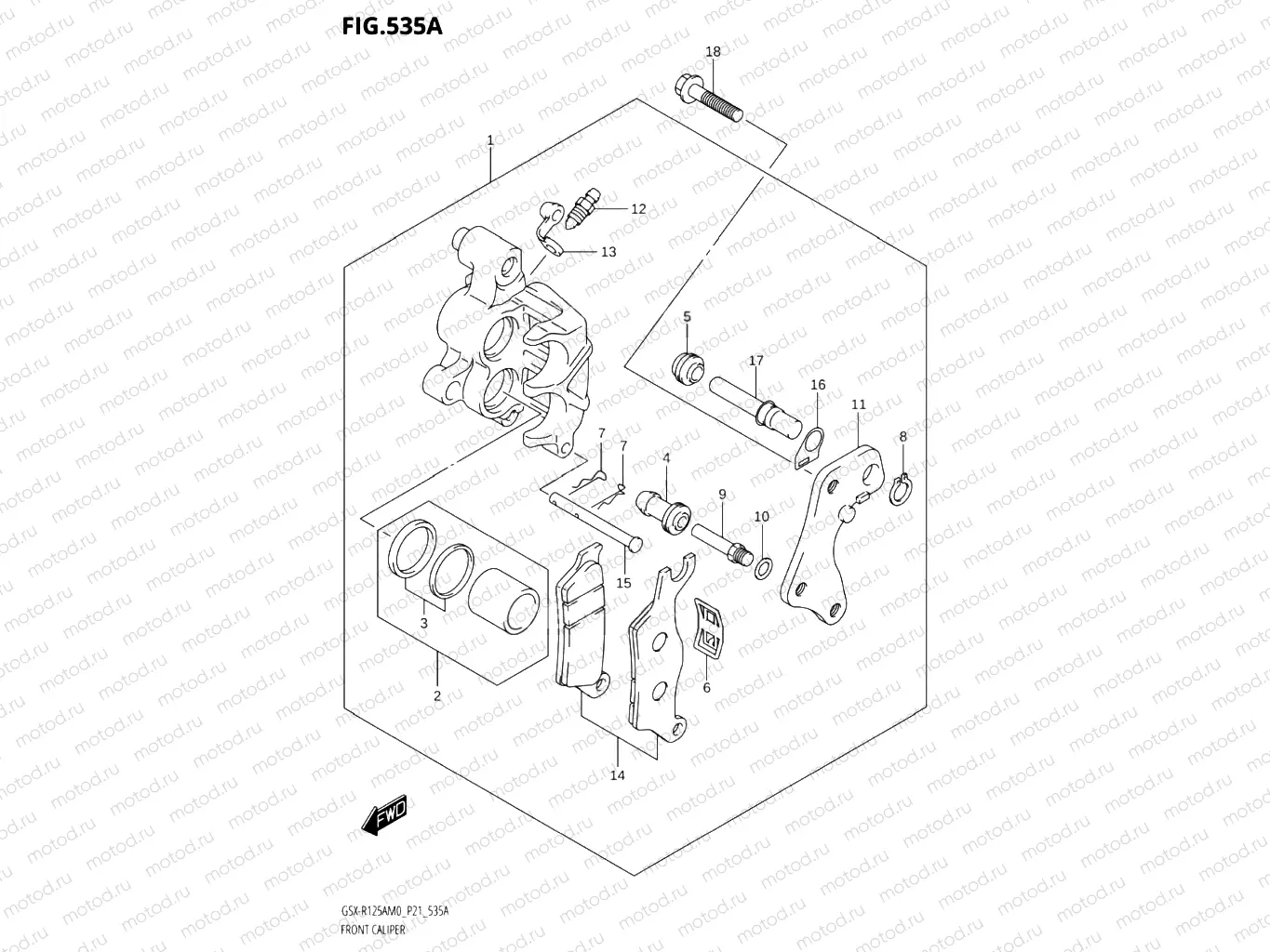 535A - FRONT CALIPER