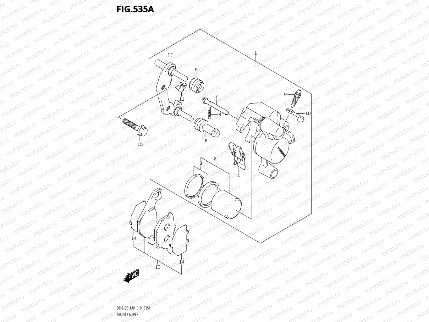 535A - FRONT CALIPER