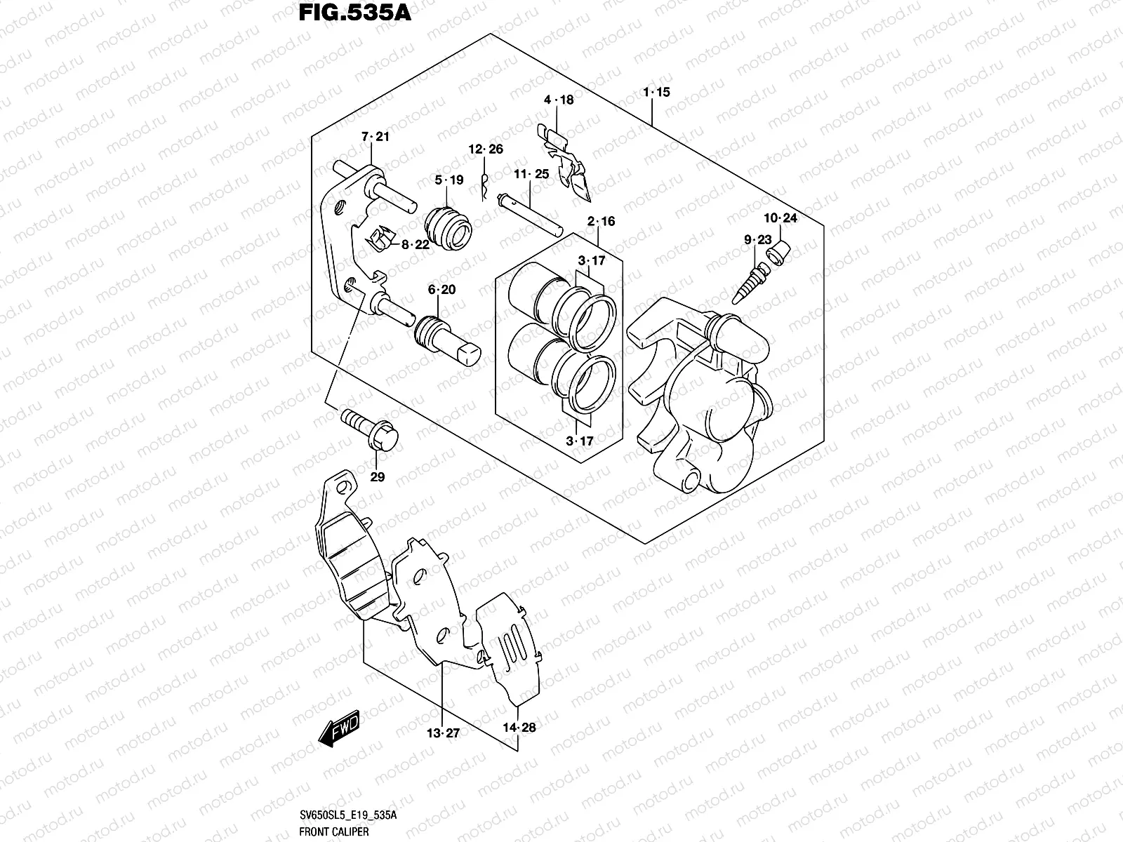 535A - FRONT CALIPER
