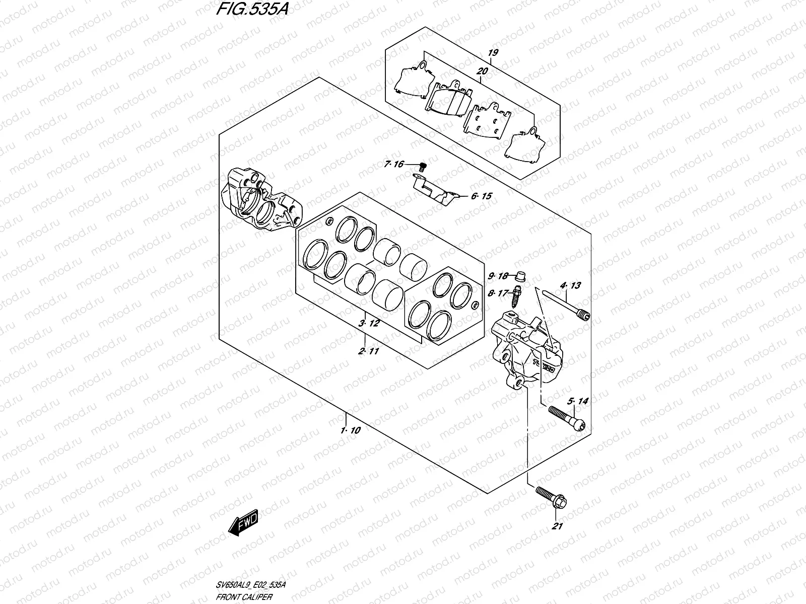 535A - FRONT CALIPER