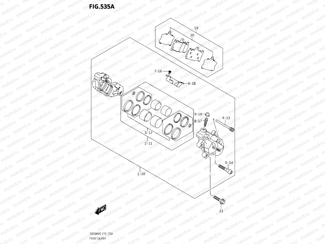 535A - FRONT CALIPER