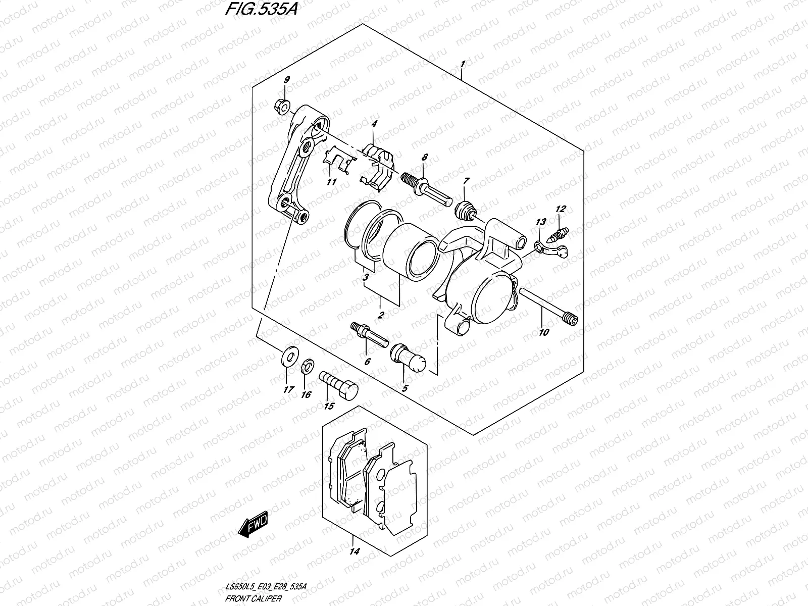 535A - FRONT CALIPER