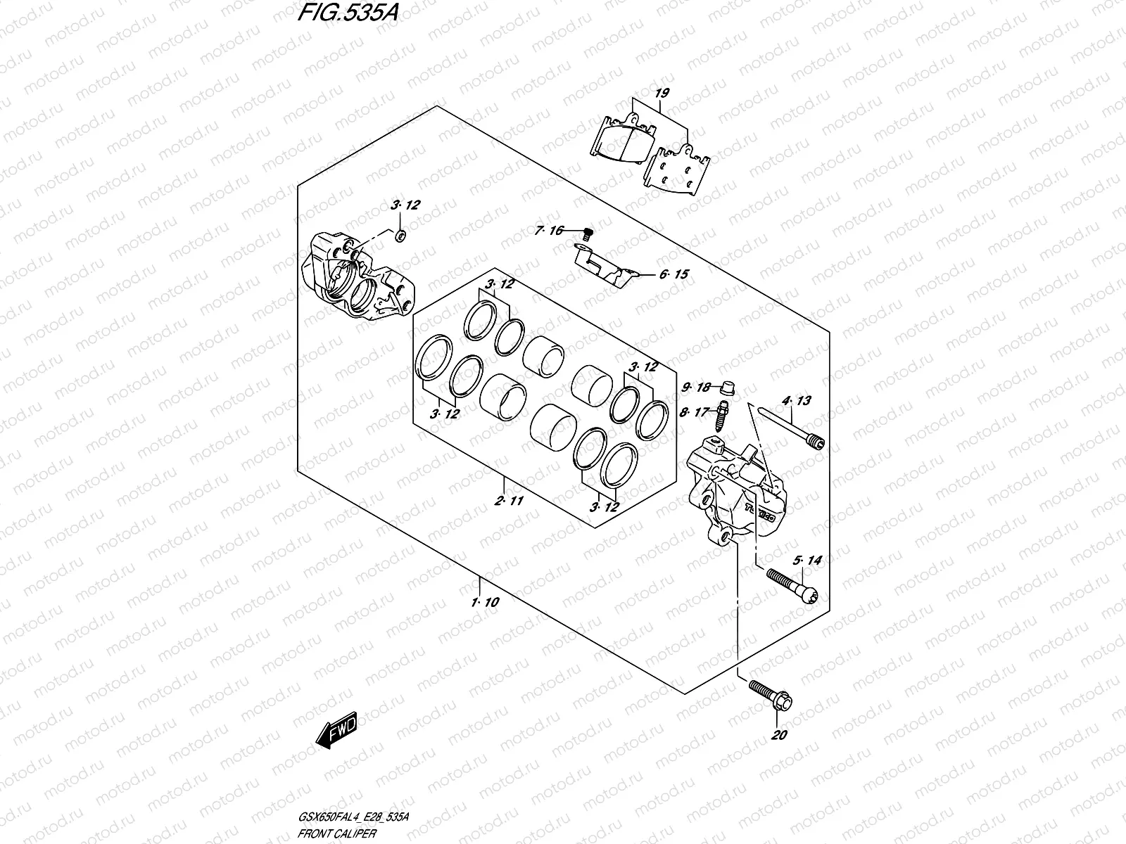 535A - FRONT CALIPER