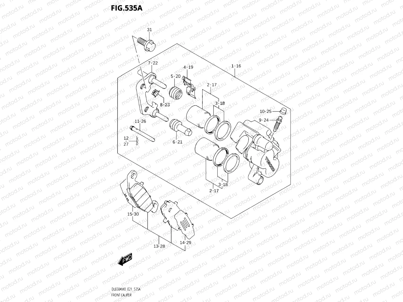 535A - FRONT CALIPER