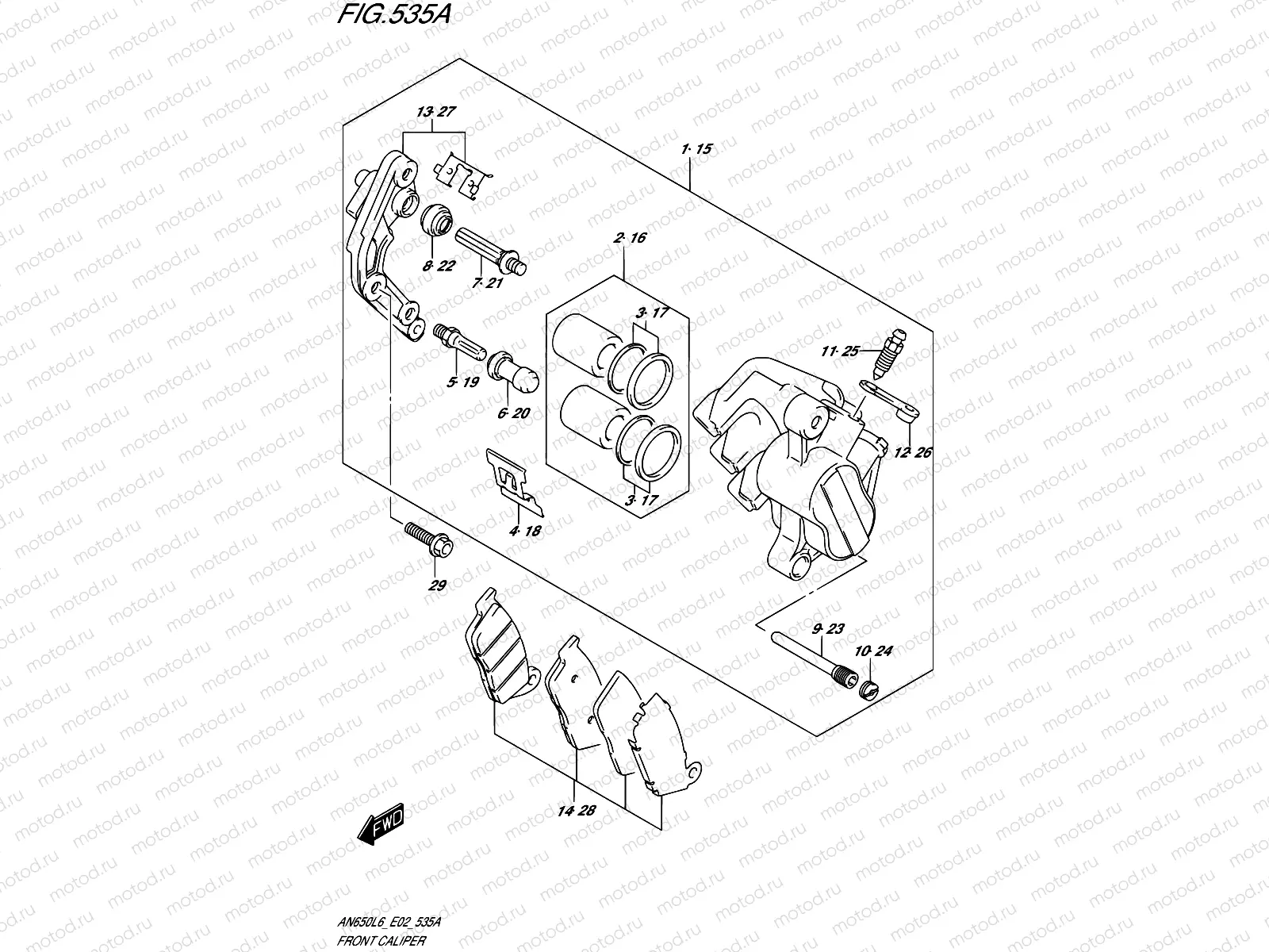 535A - FRONT CALIPER