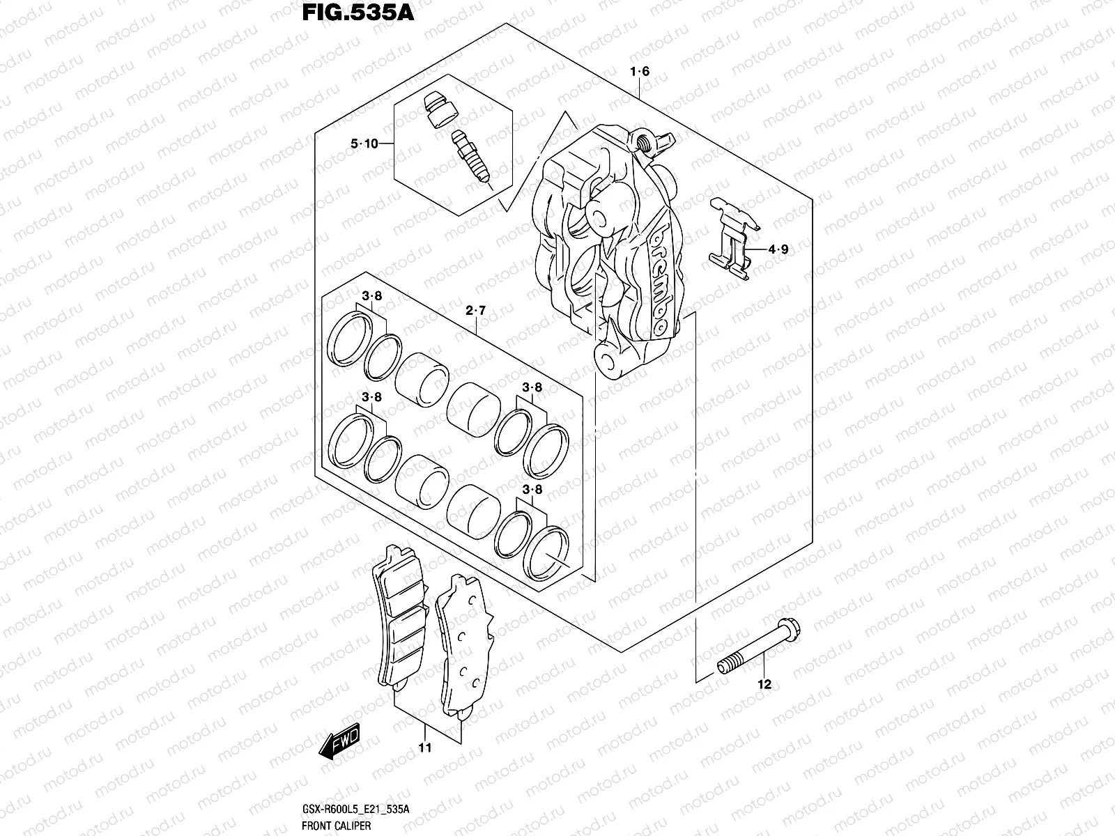 535A - FRONT CALIPER