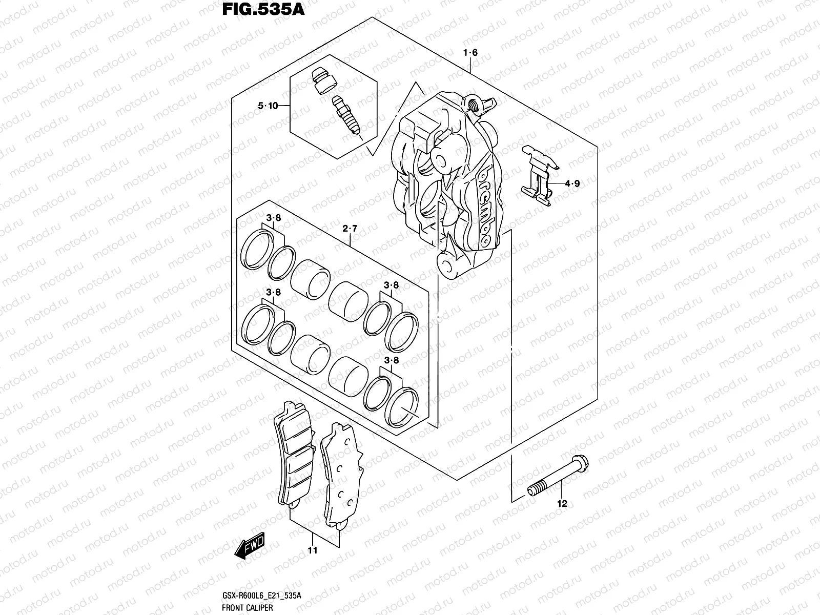 535A - FRONT CALIPER
