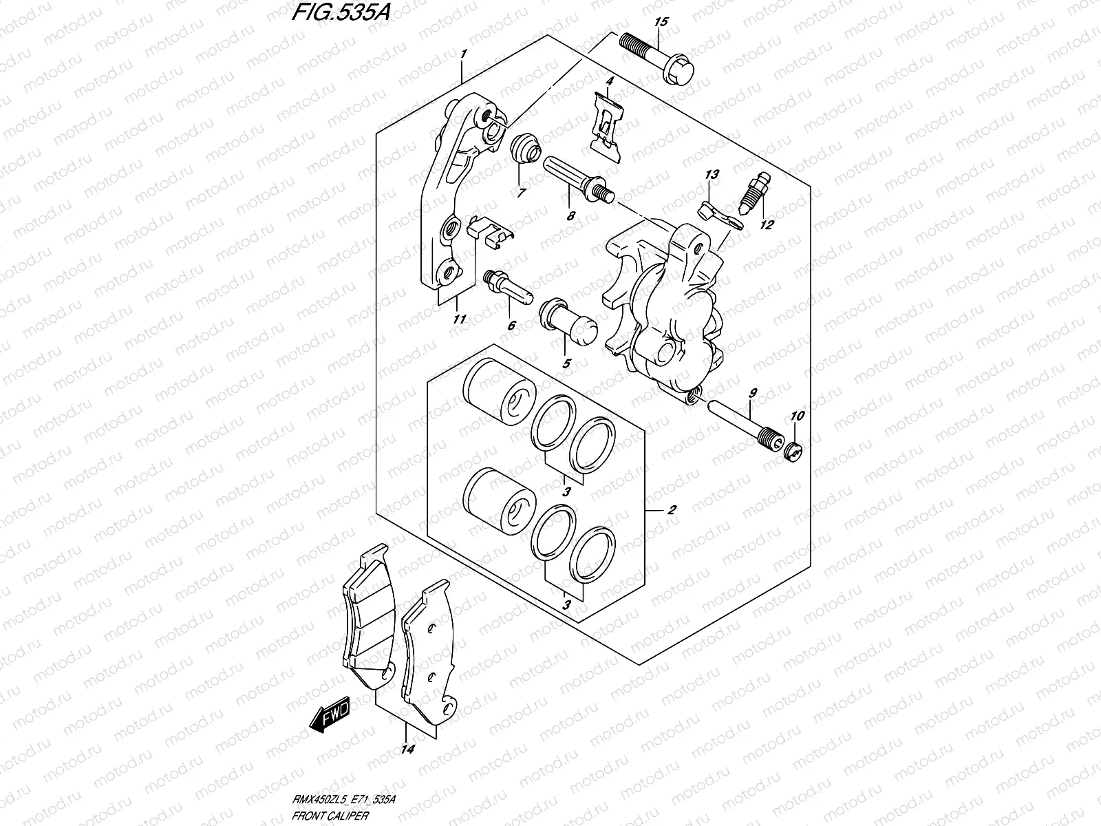 535A - FRONT CALIPER