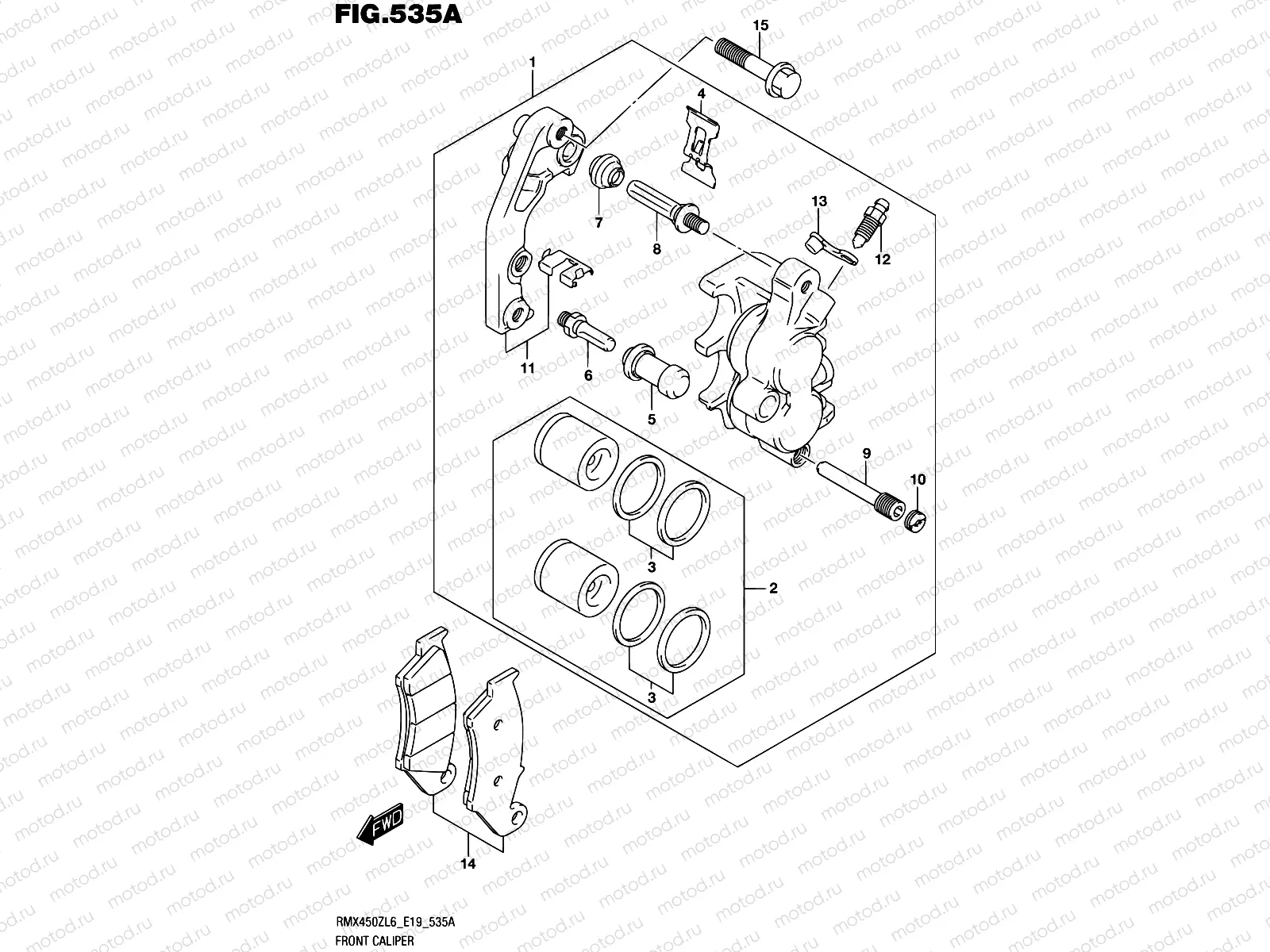 535A - FRONT CALIPER