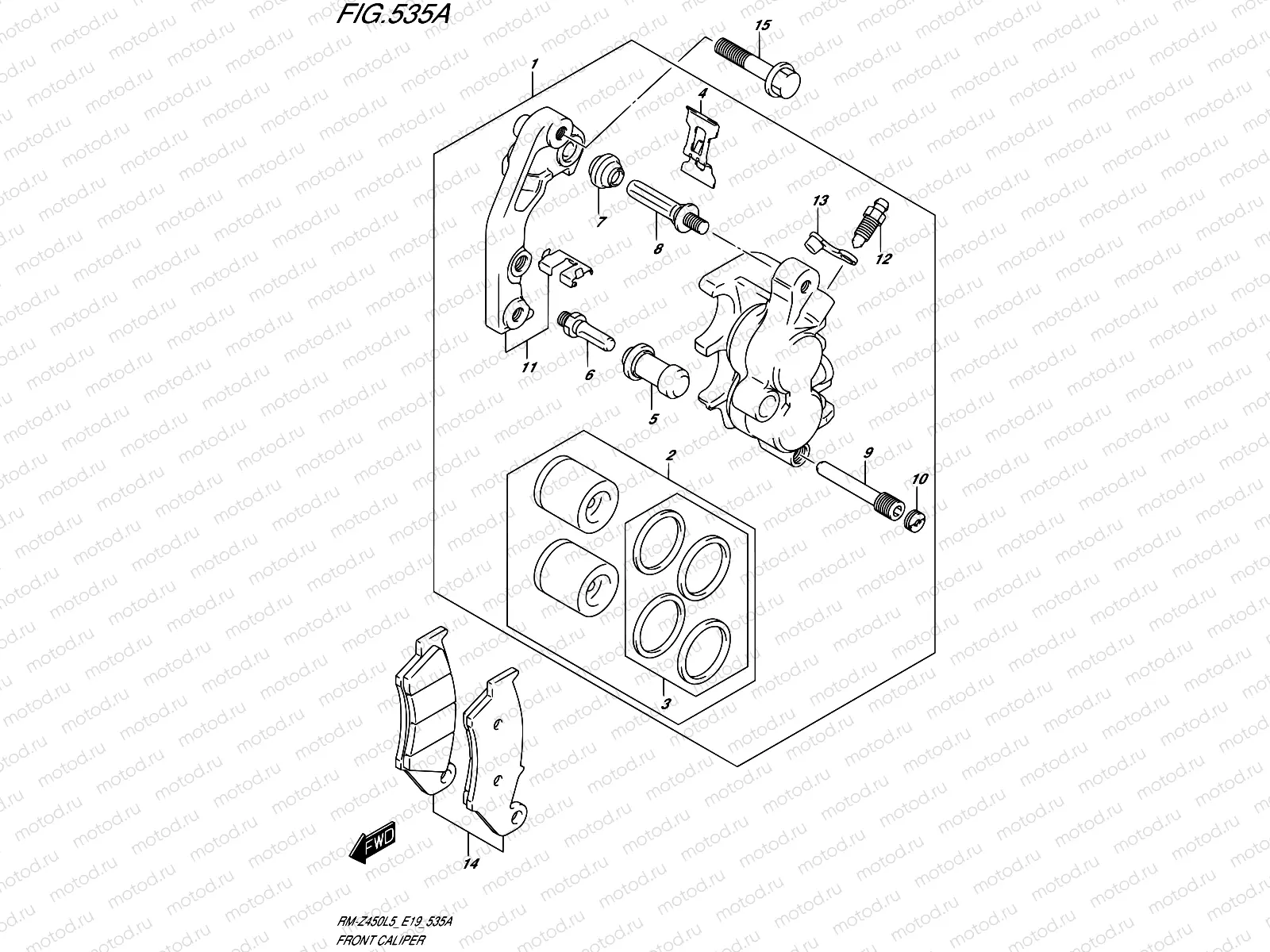 535A - FRONT CALIPER