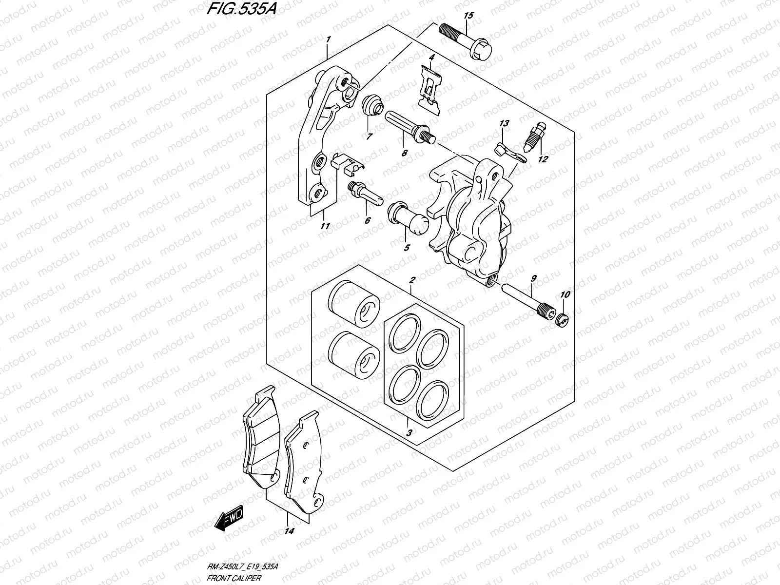 535A - FRONT CALIPER