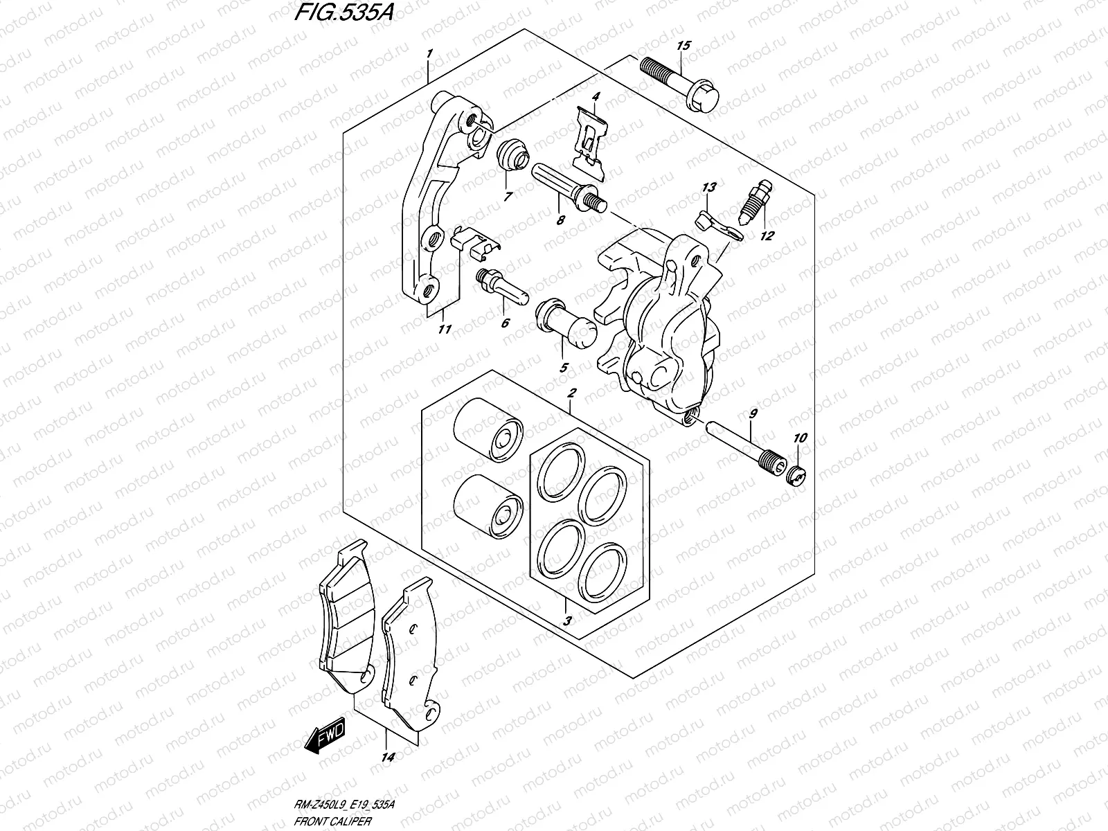 535A - FRONT CALIPER