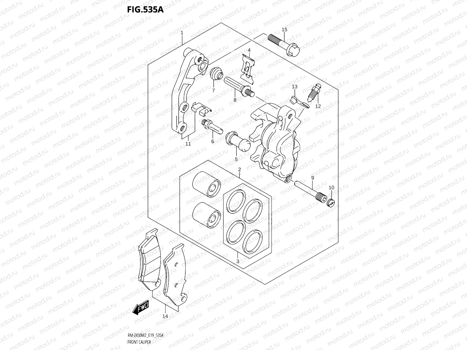 535A - FRONT CALIPER