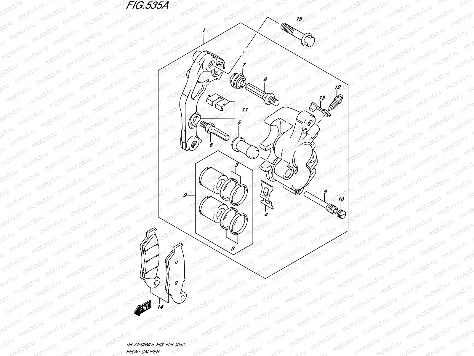 535A - FRONT CALIPER