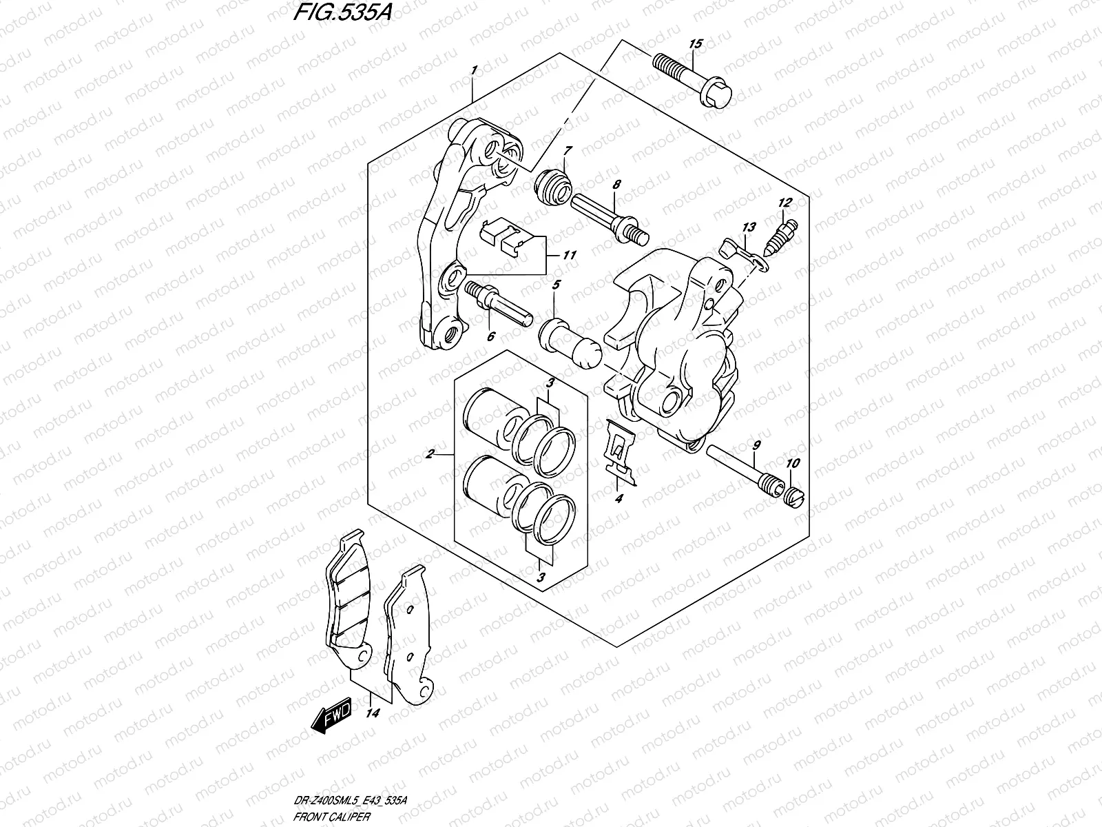 535A - FRONT CALIPER