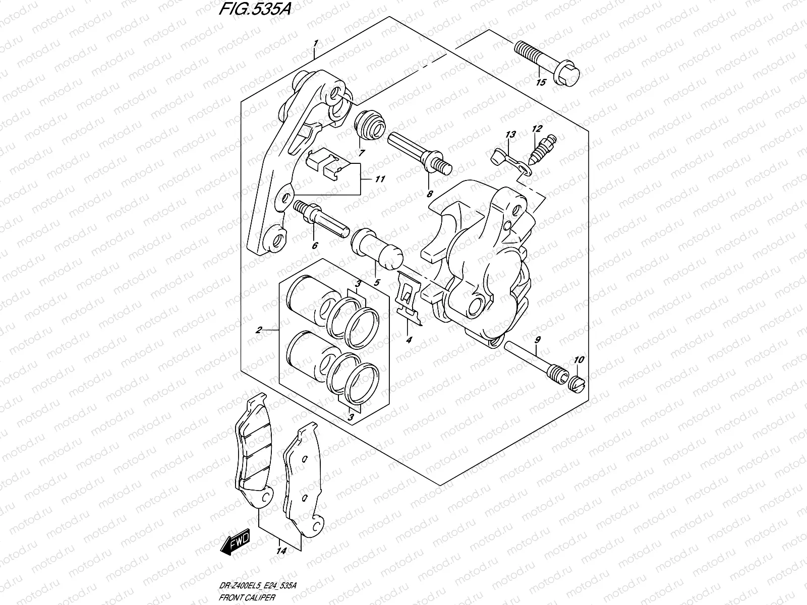 535A - FRONT CALIPER