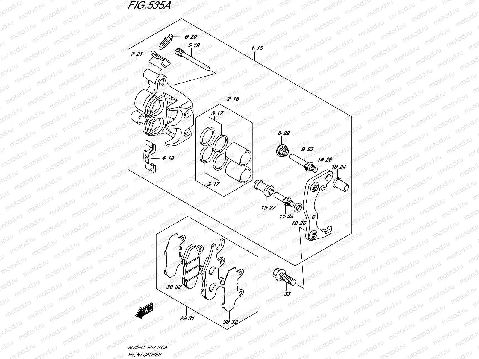 535A - FRONT CALIPER