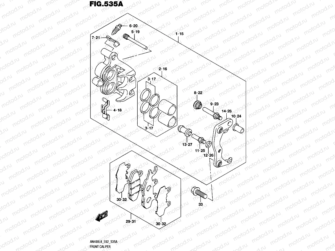 535A - FRONT CALIPER