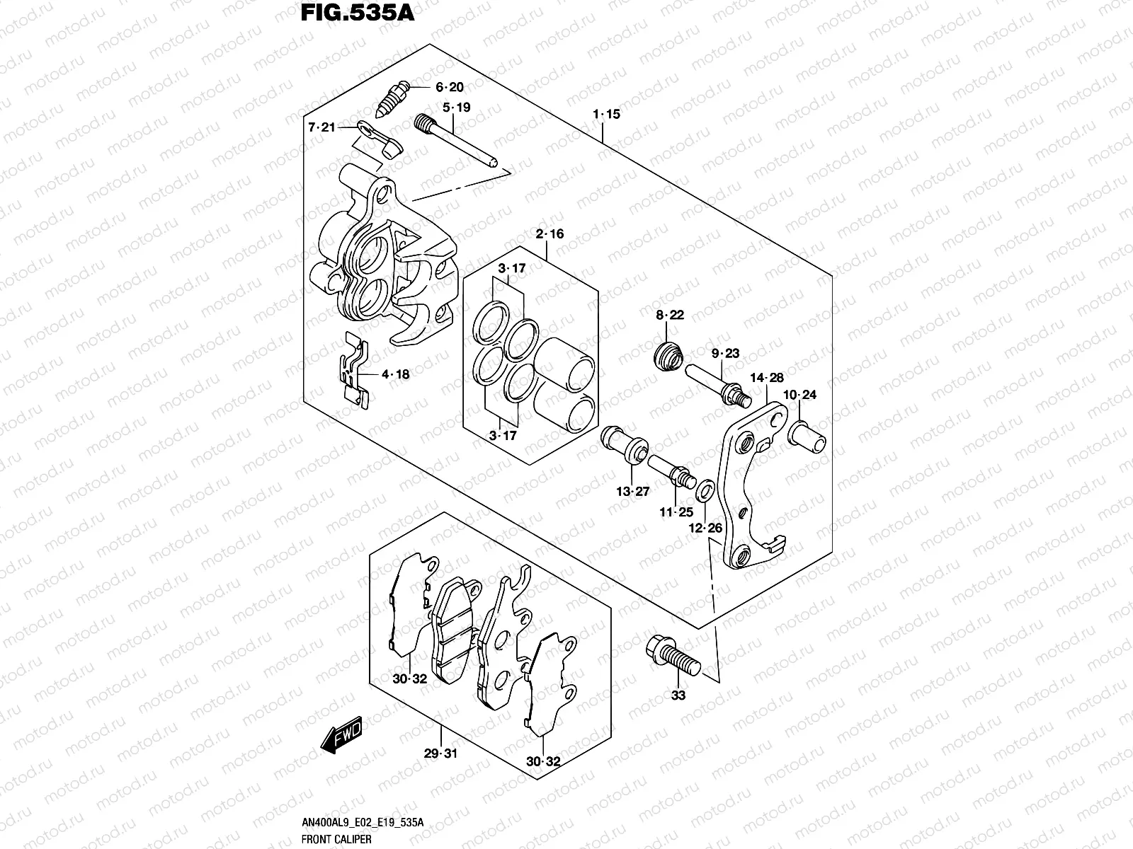 535A - FRONT CALIPER