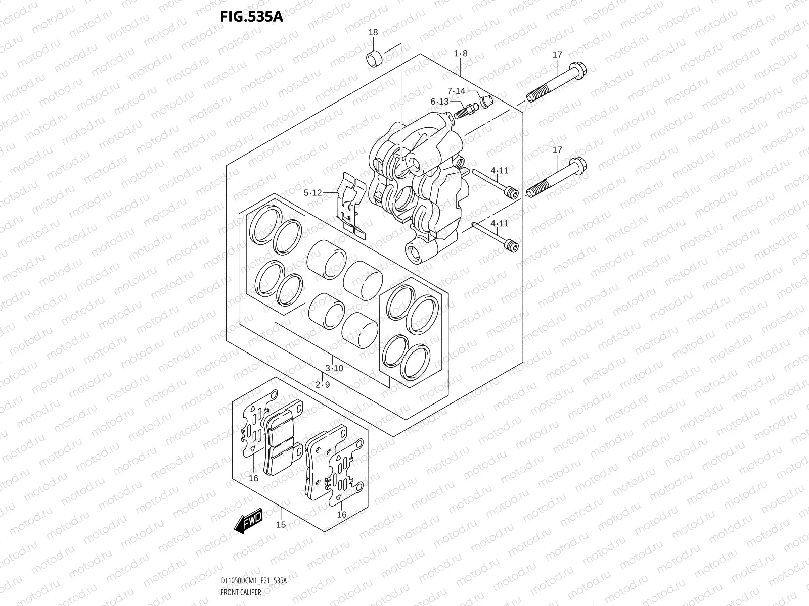 535A - FRONT CALIPER