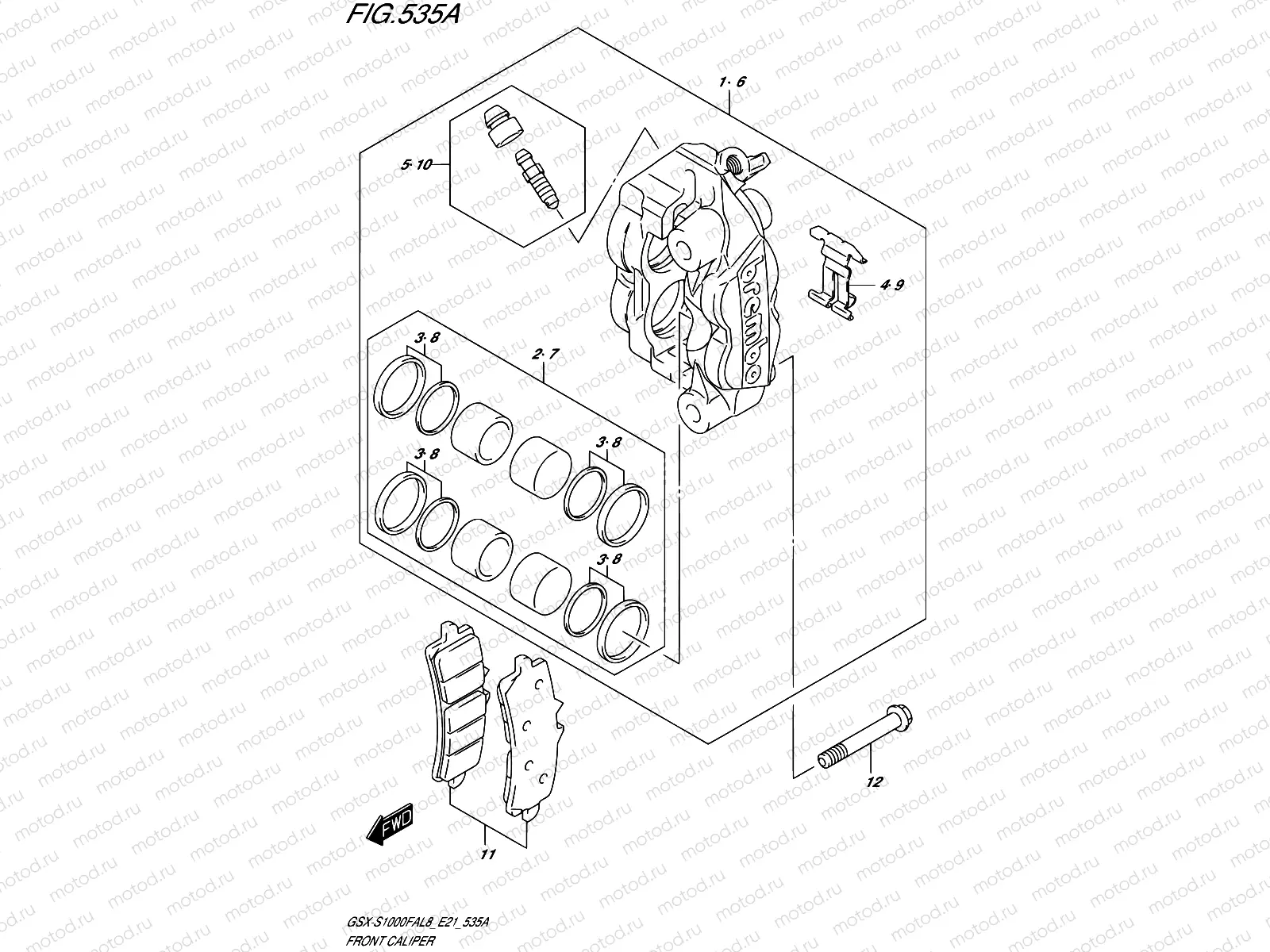 535A - FRONT CALIPER
