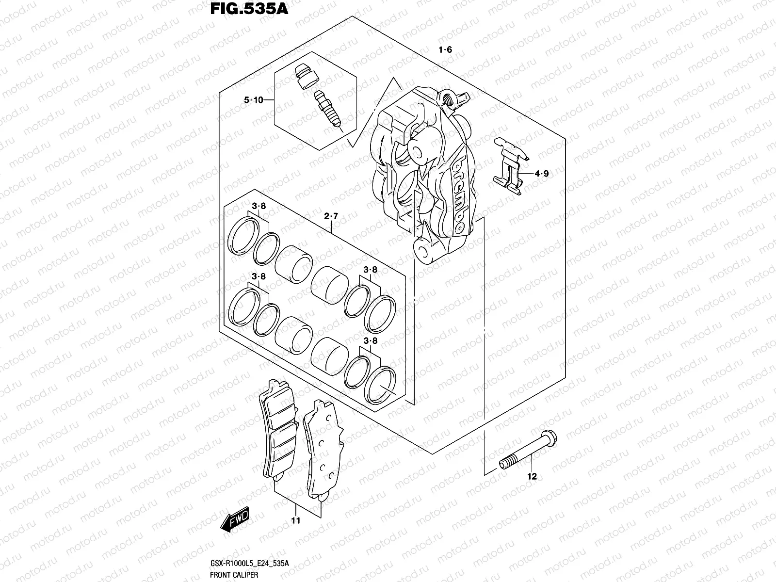 535A - FRONT CALIPER