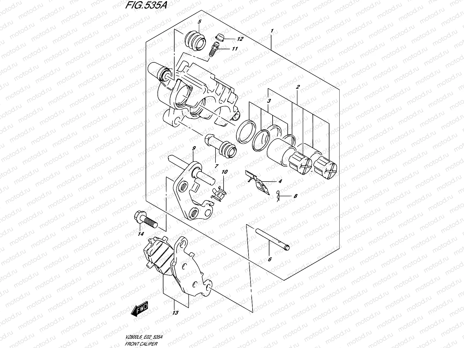 535A - FRONT CALIPER