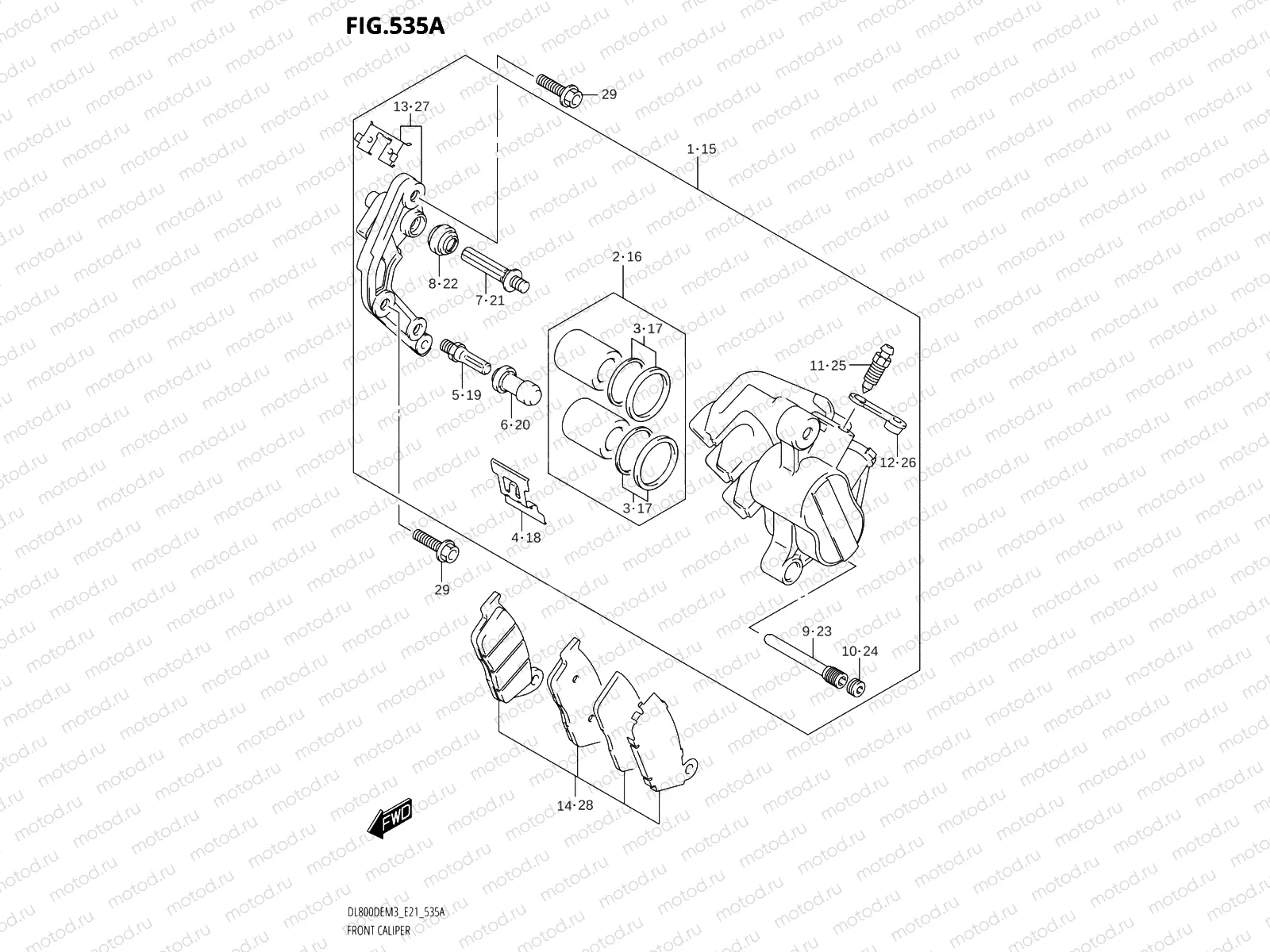 535A - FRONT CALIPER