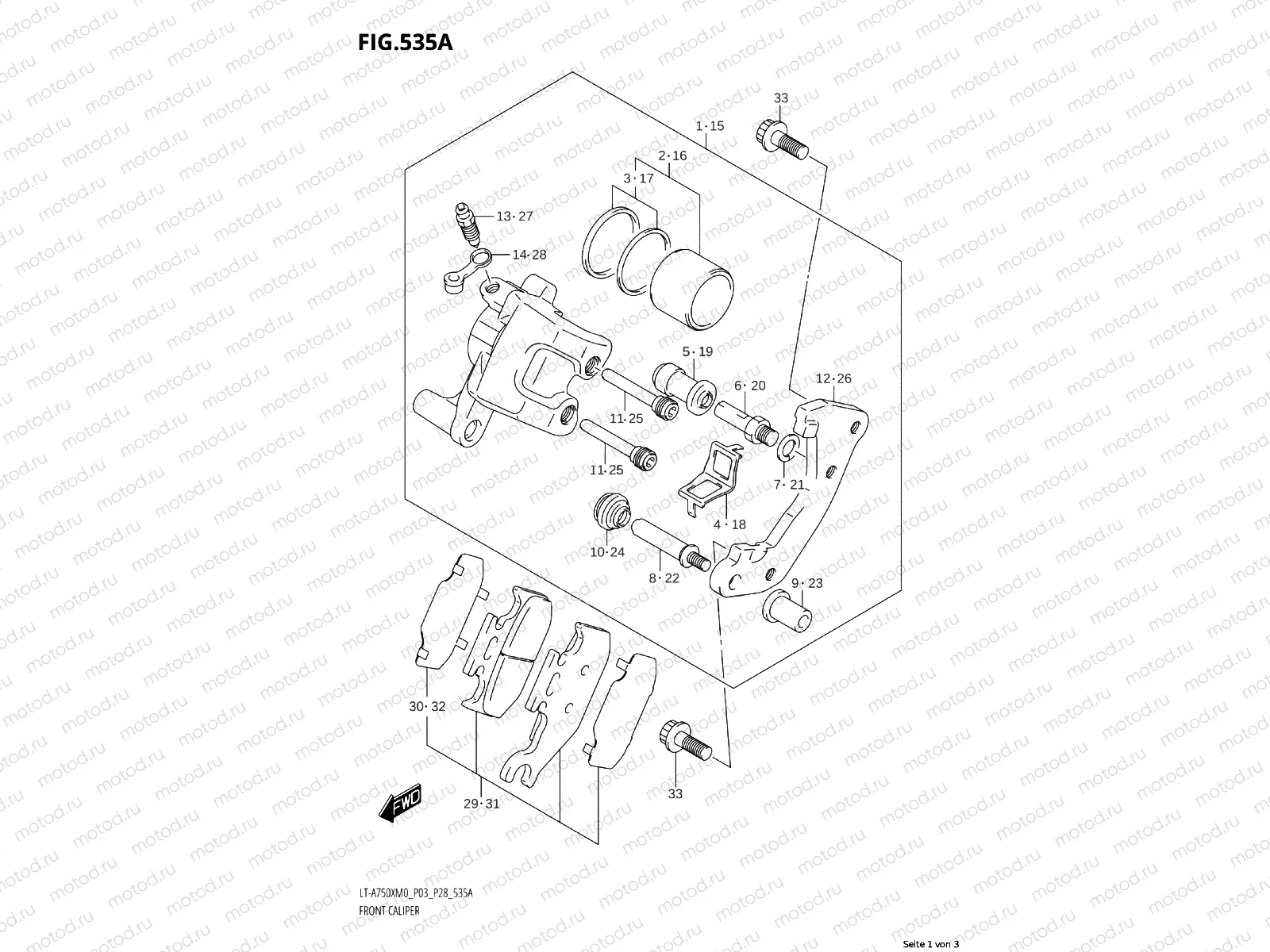 535A - FRONT CALIPER
