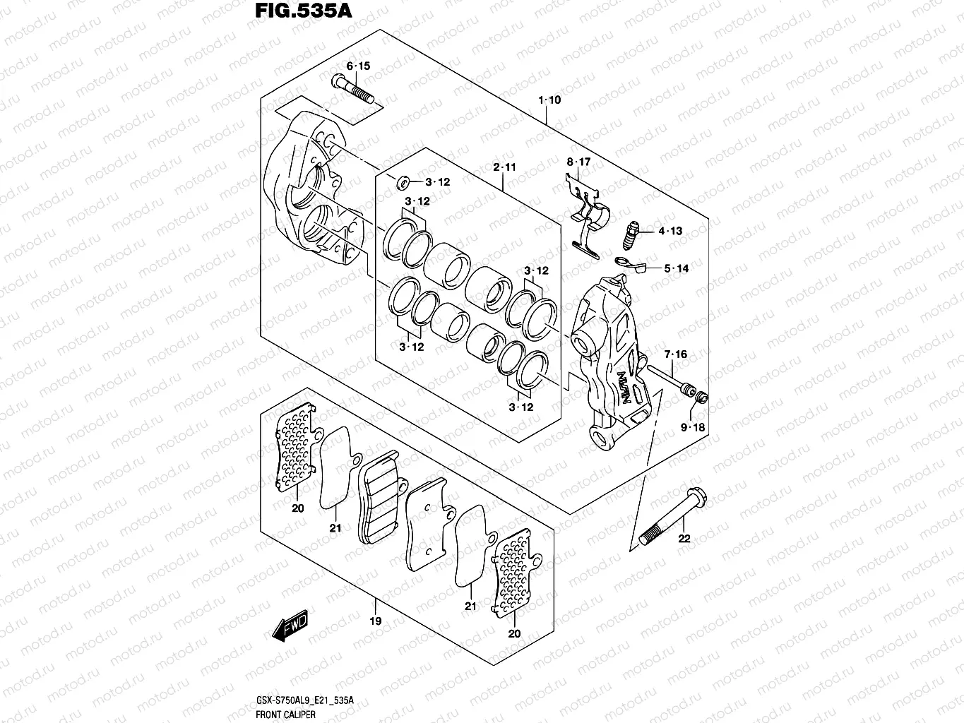 535A - FRONT CALIPER