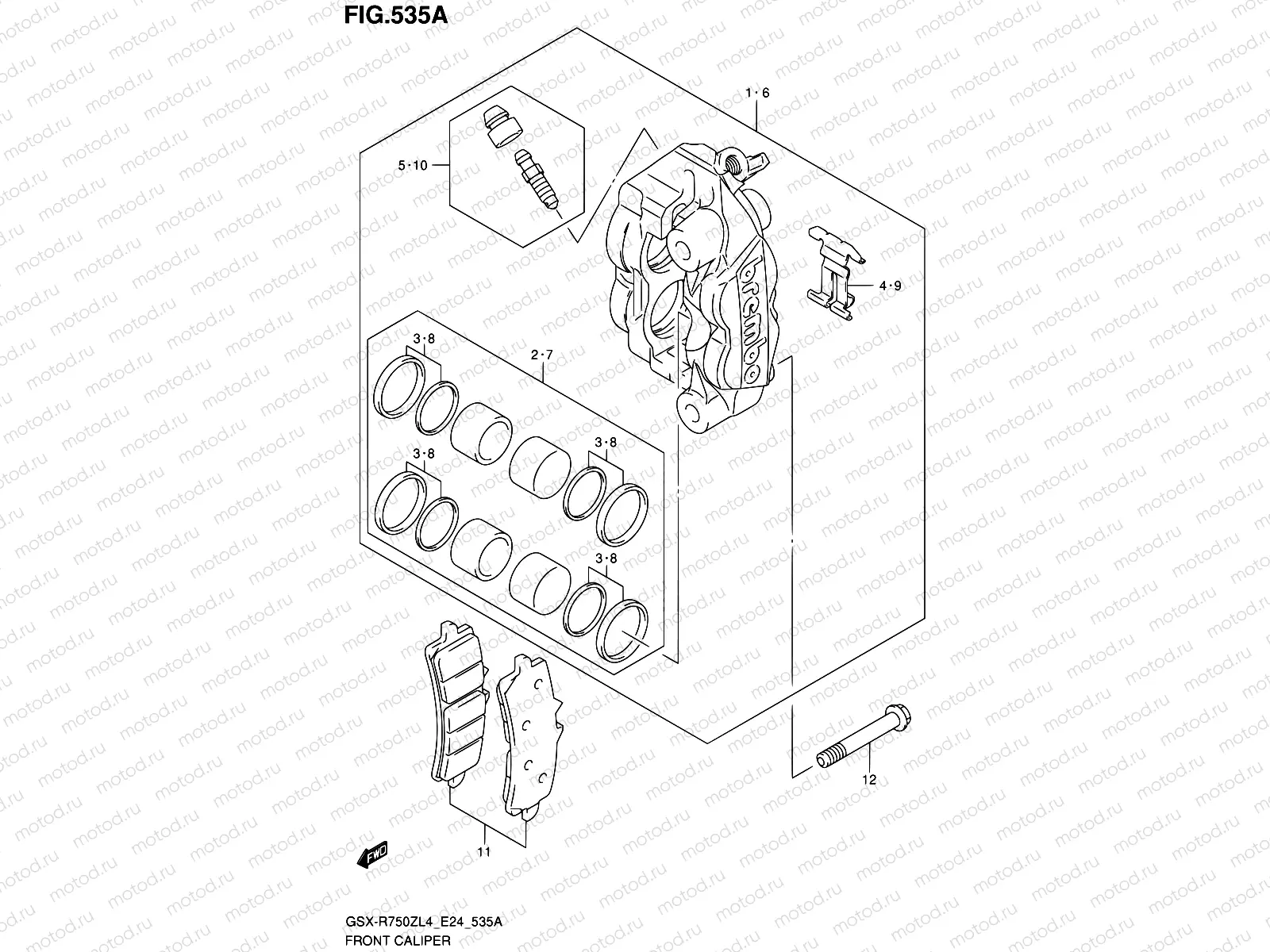535A - FRONT CALIPER