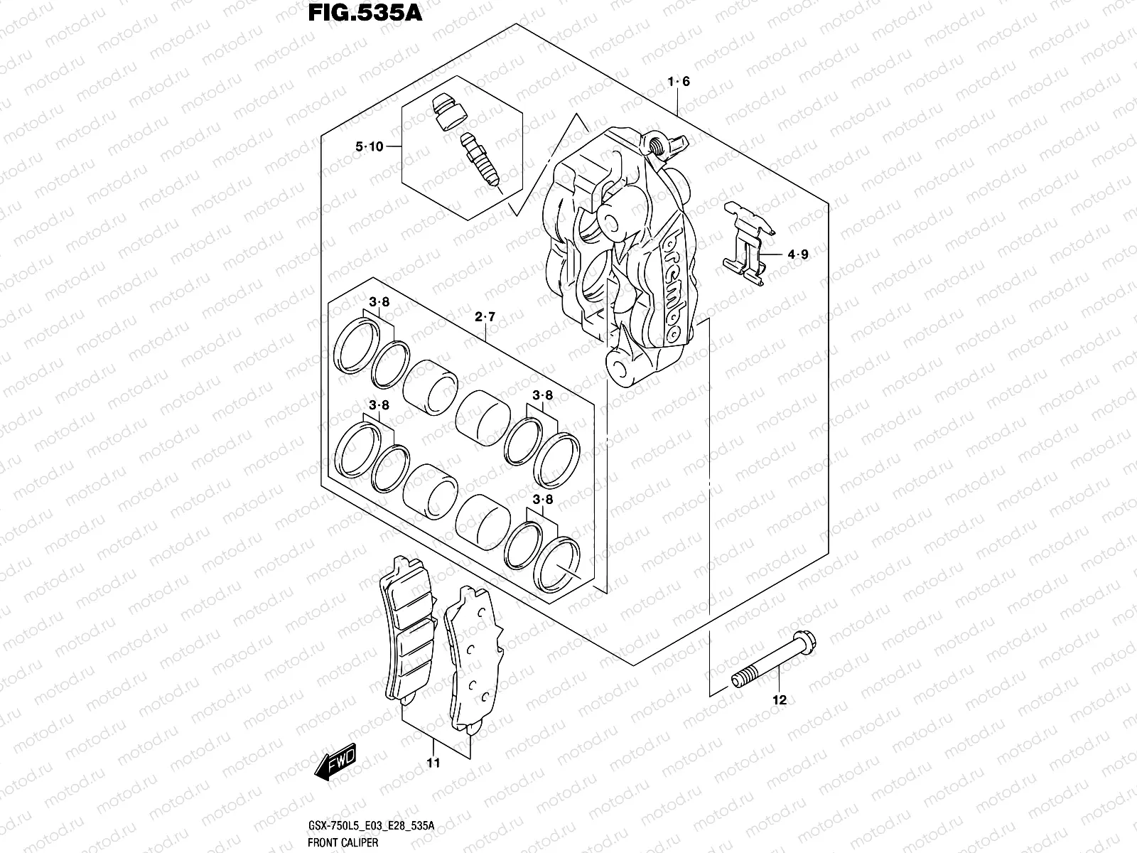535A - FRONT CALIPER