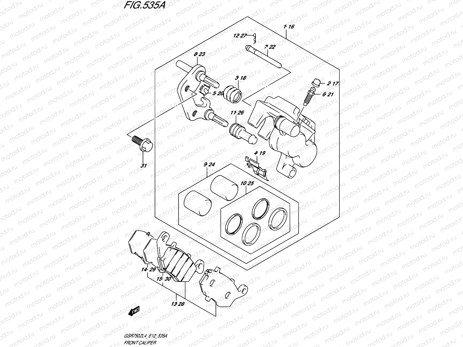 535A - FRONT CALIPER