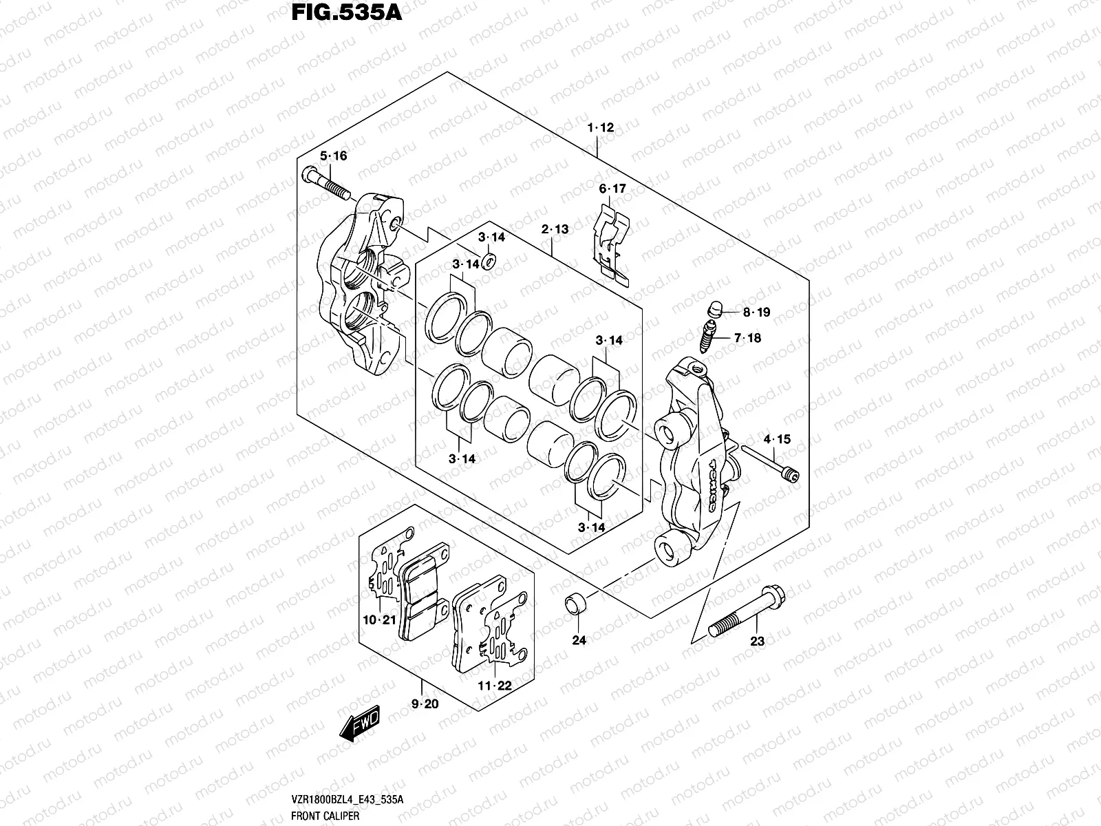 535A - FRONT CALIPER