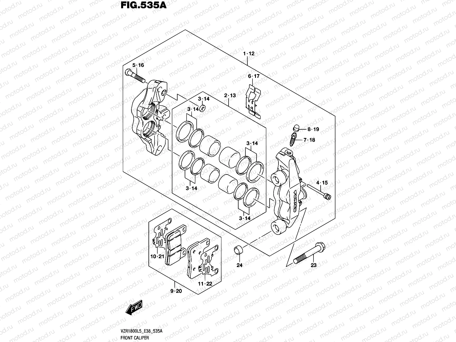 535A - FRONT CALIPER