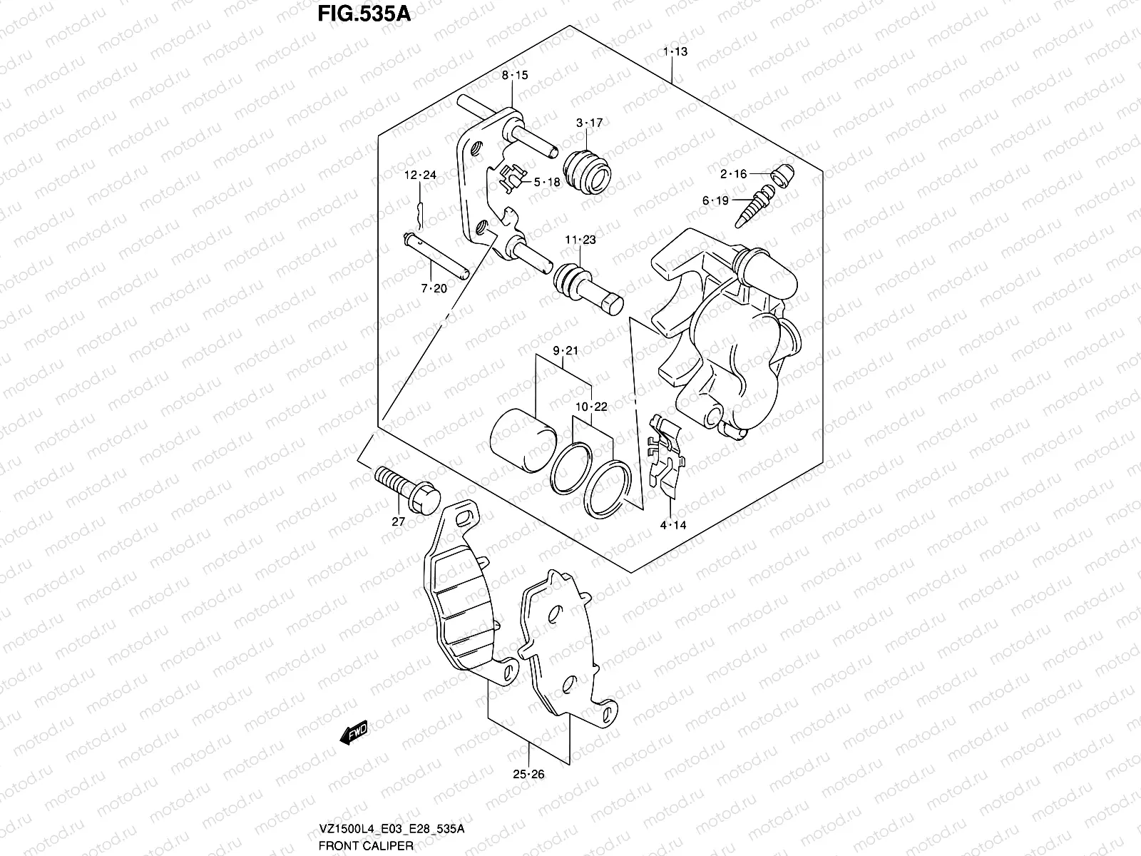 535A - FRONT CALIPER