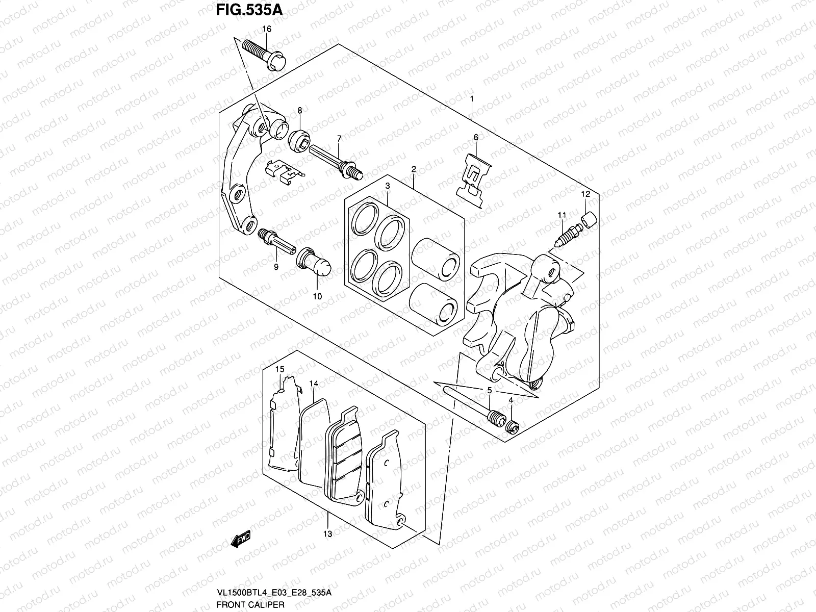535A - FRONT CALIPER