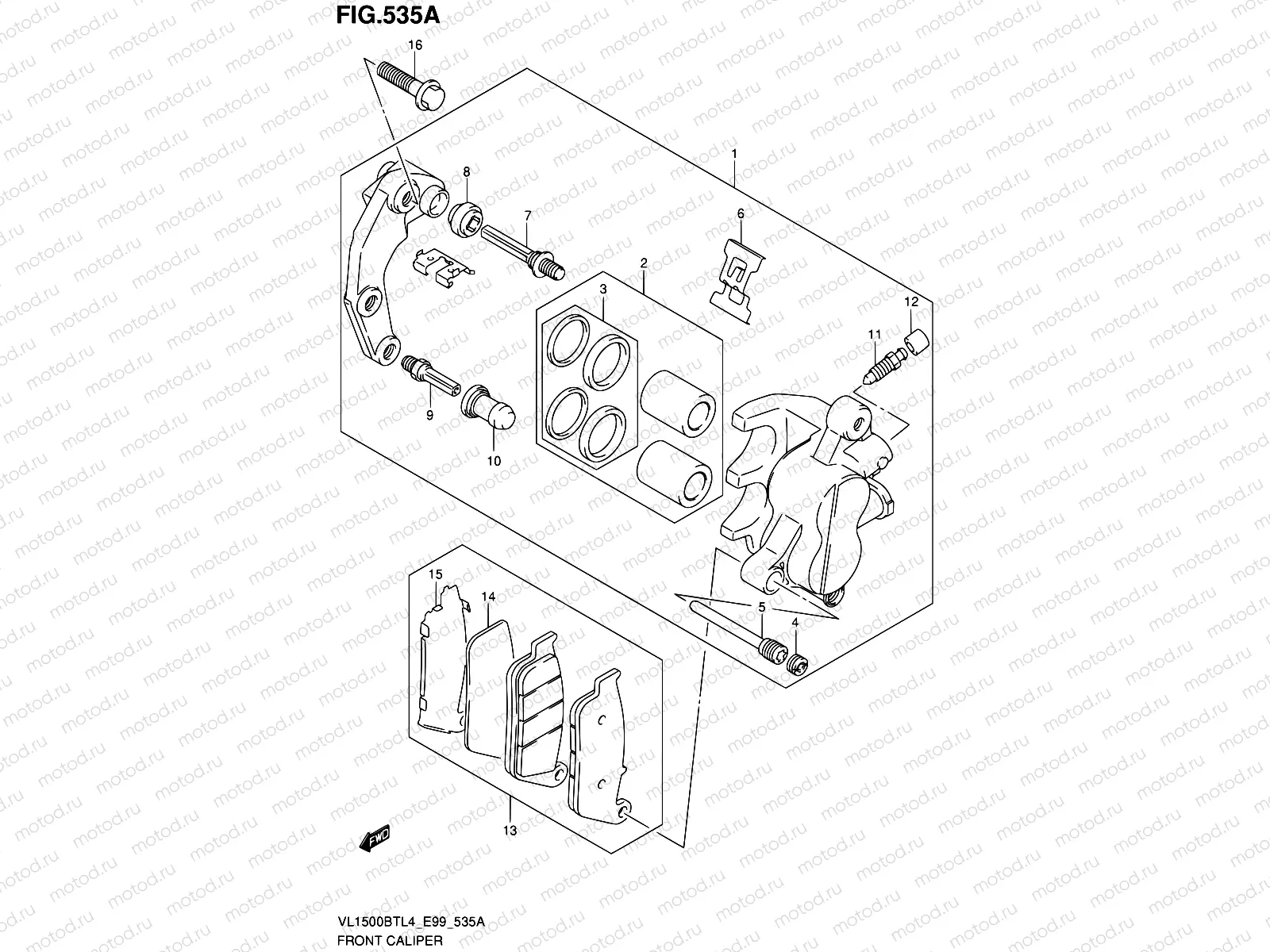 535A - FRONT CALIPER
