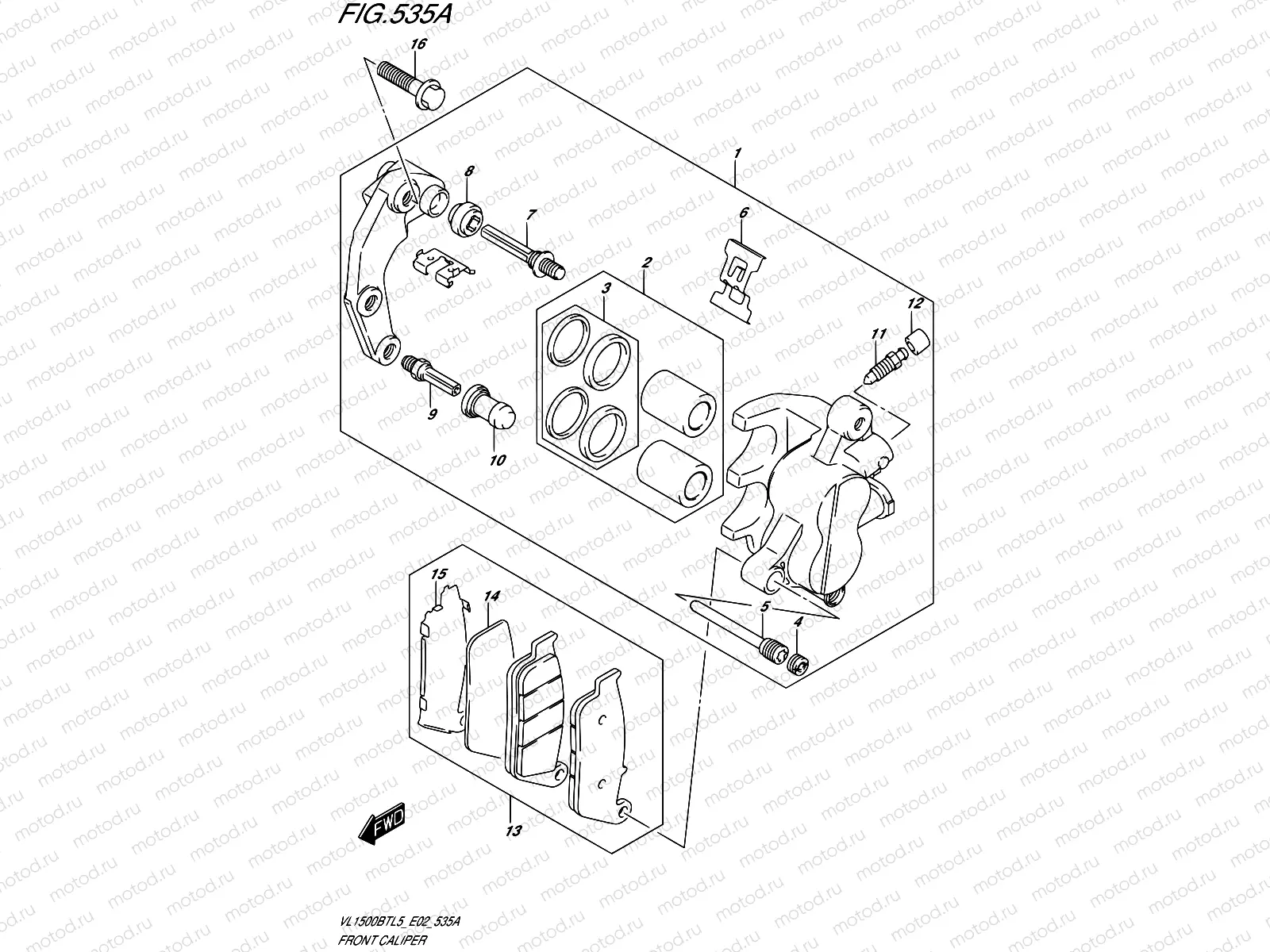 535A - FRONT CALIPER