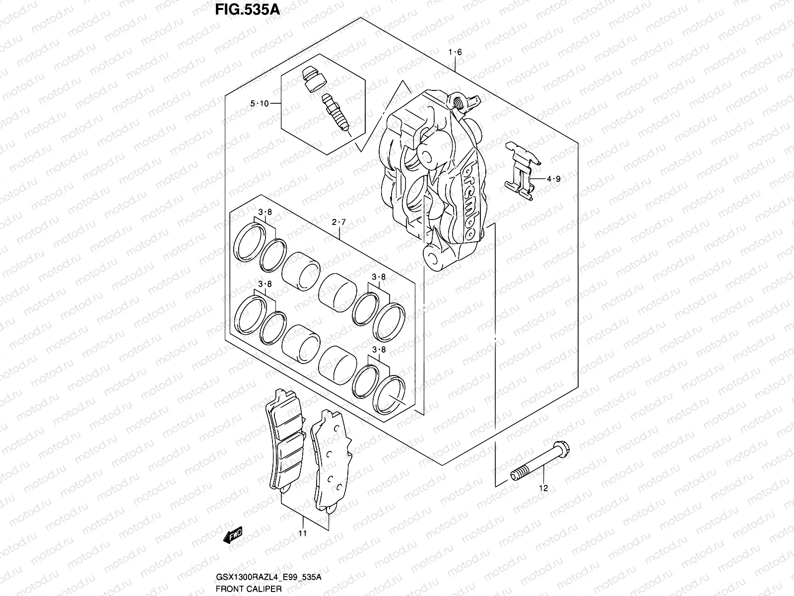 535A - FRONT CALIPER