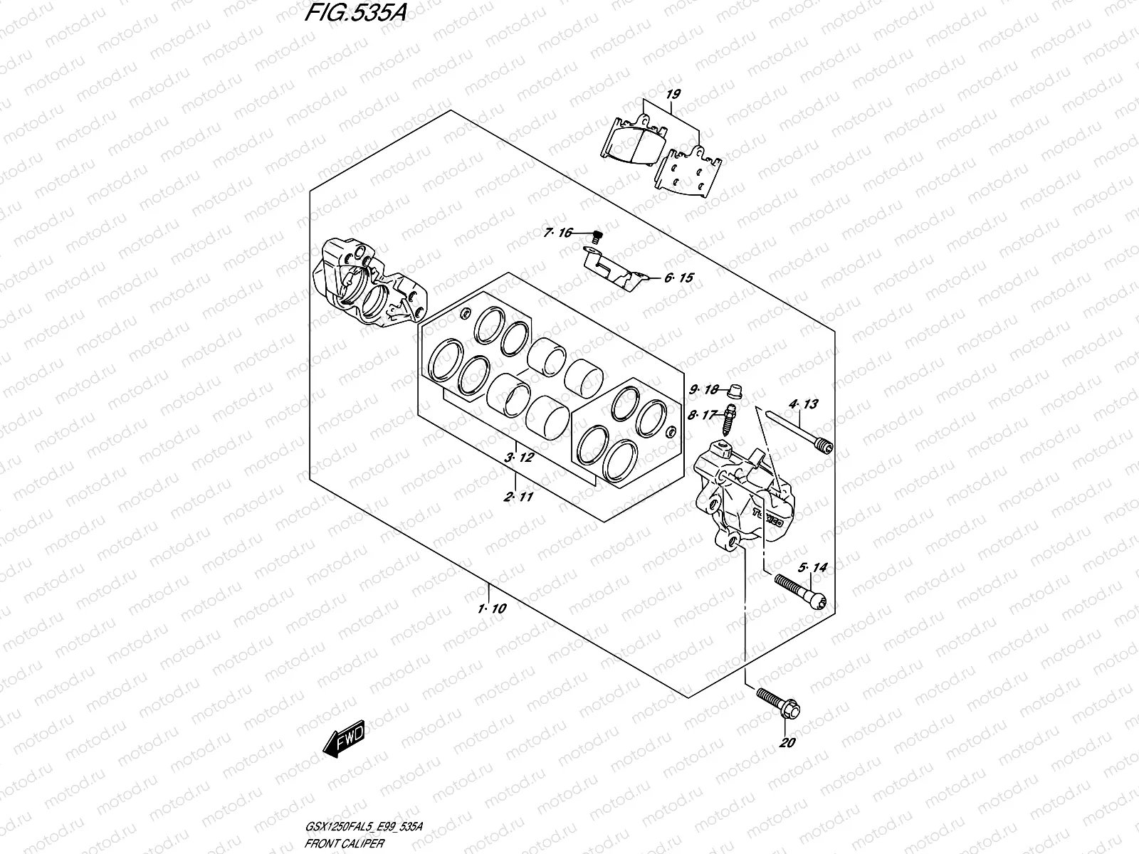 535A - FRONT CALIPER