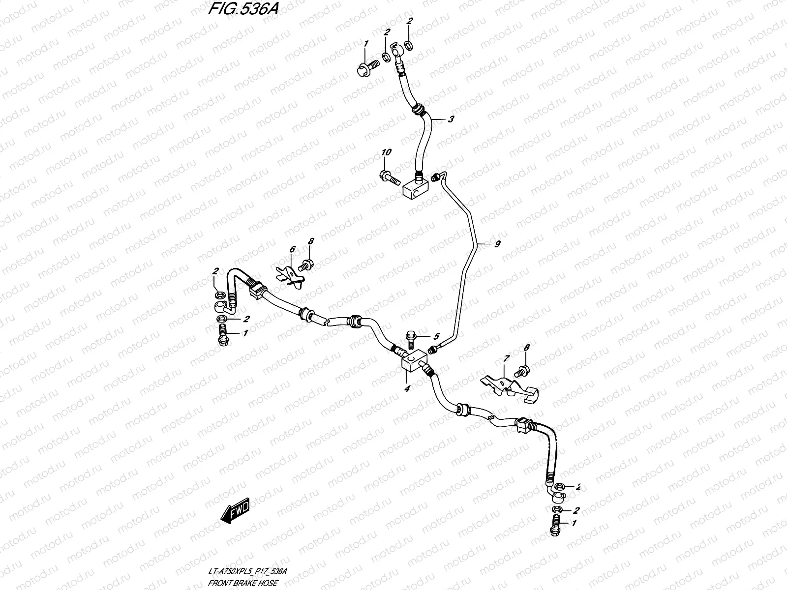 536A - FRONT BRAKE HOSE