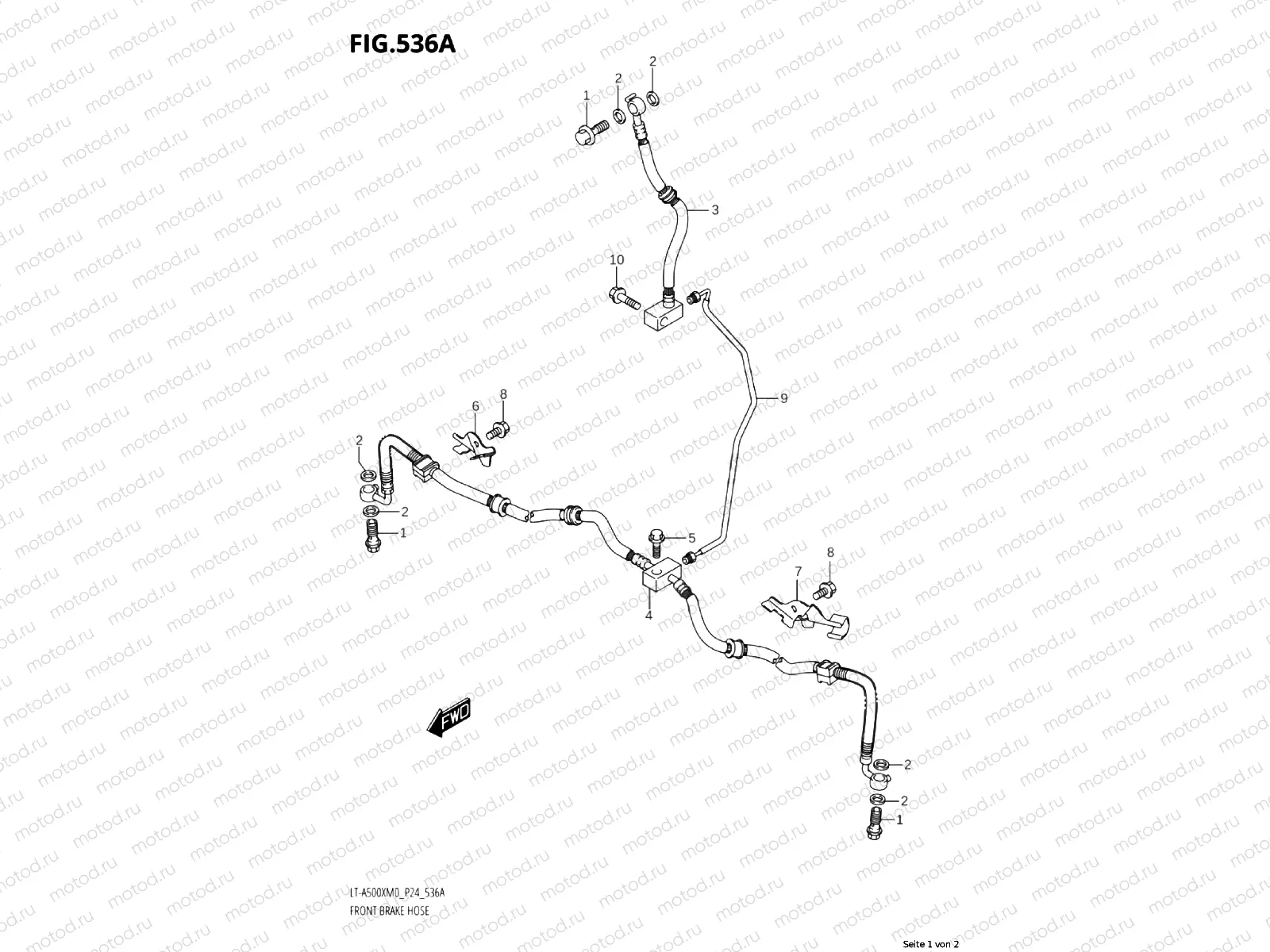 536A - FRONT BRAKE LINE