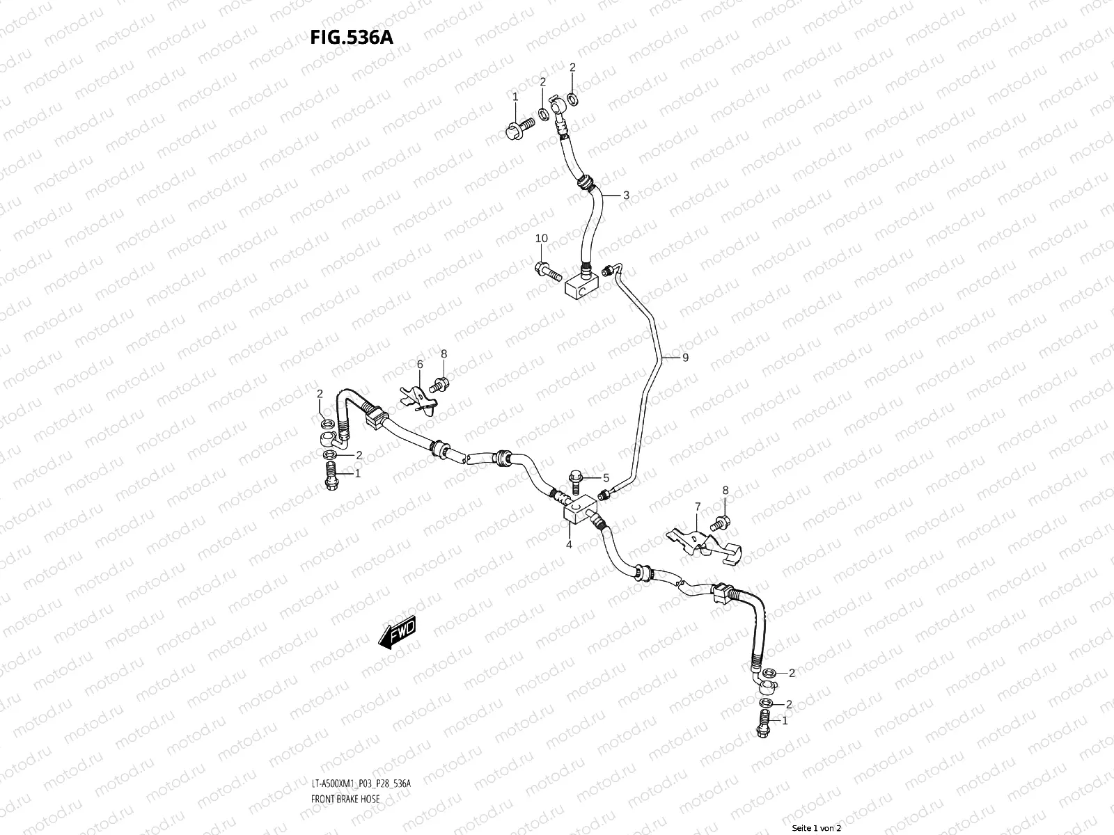 536A - FRONT BRAKE PANTS