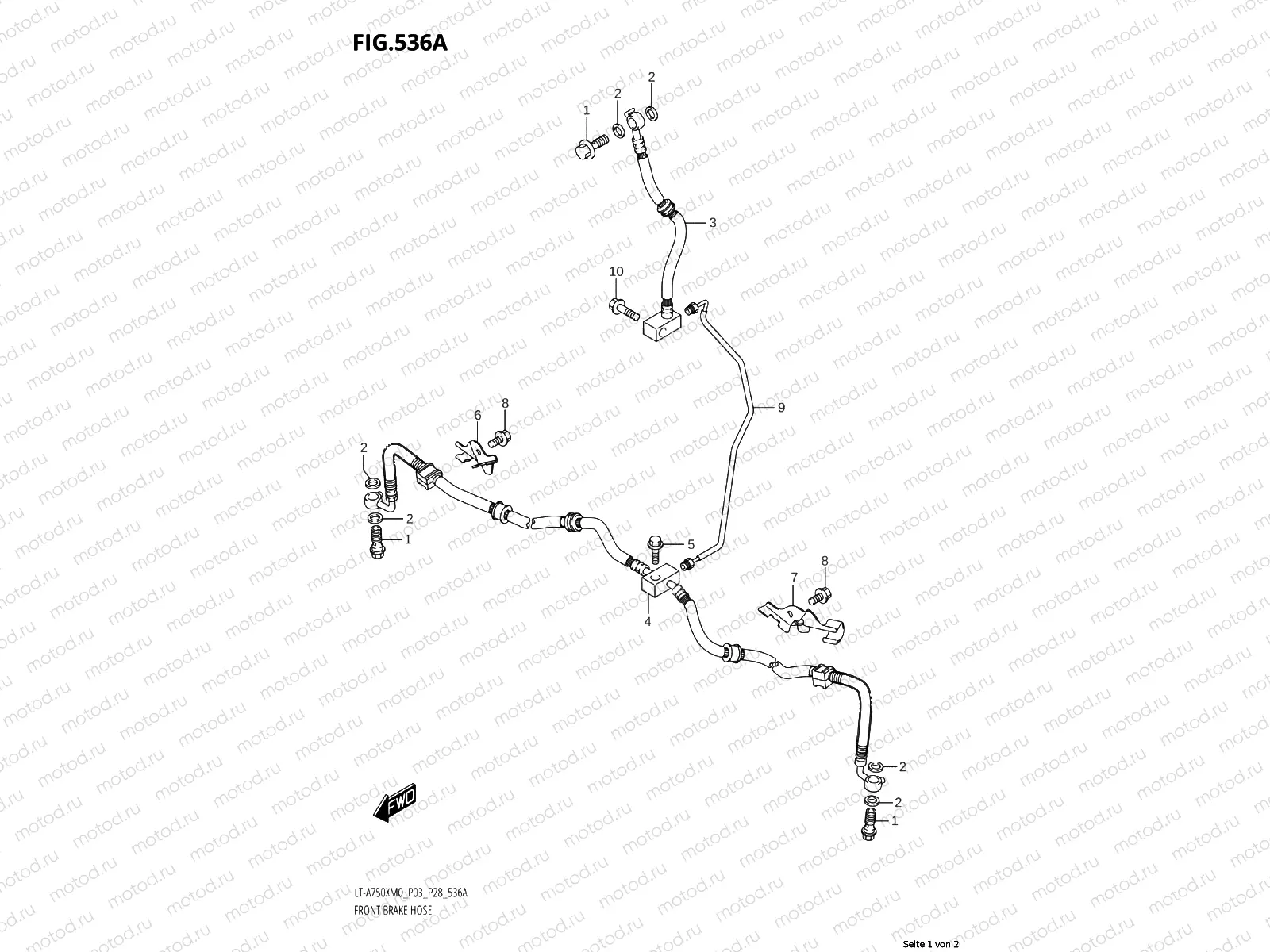 536A - FRONT BRAKE PANTS