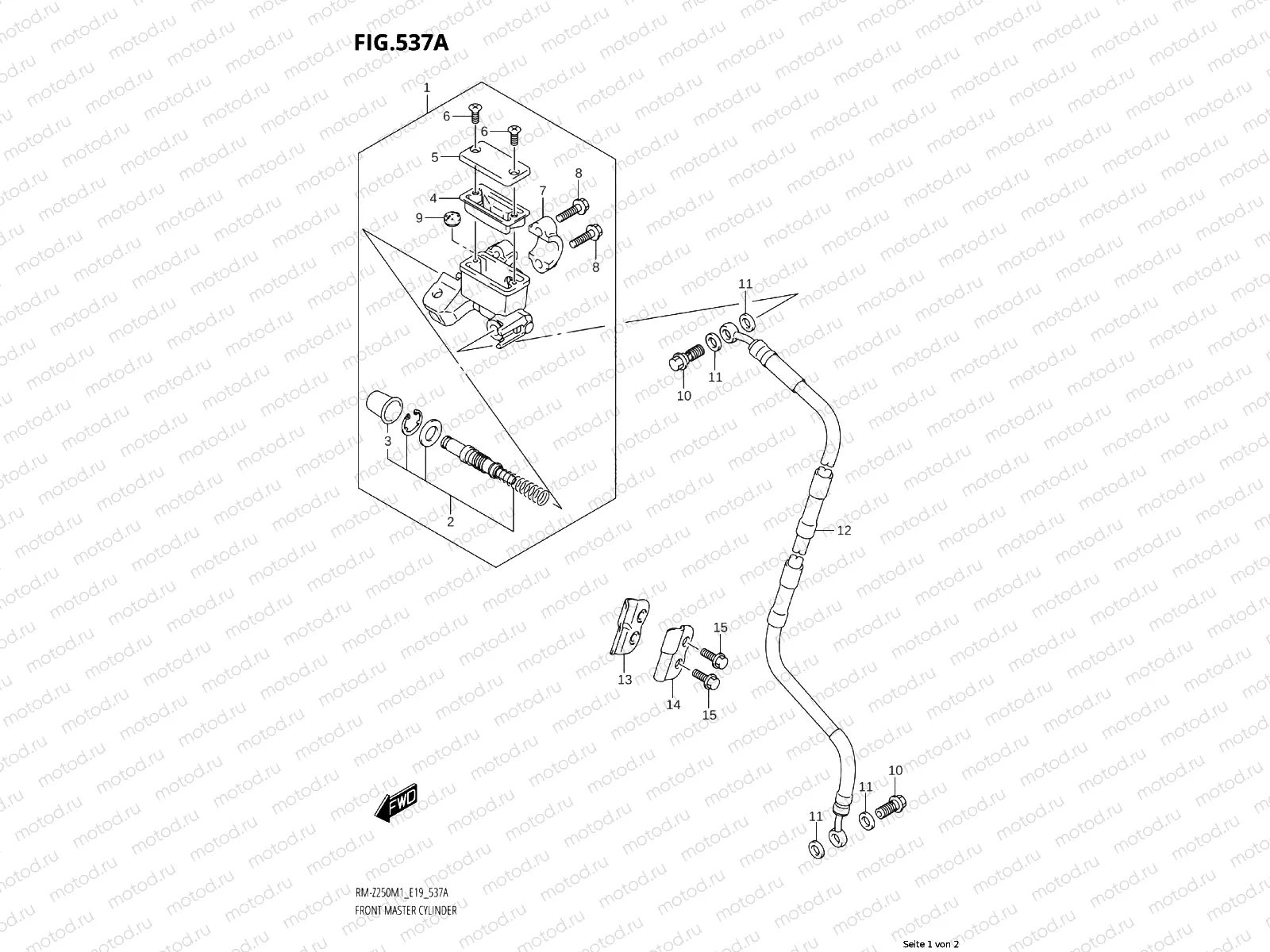 537A - FRONT BRAKE MASTER CYLINDER